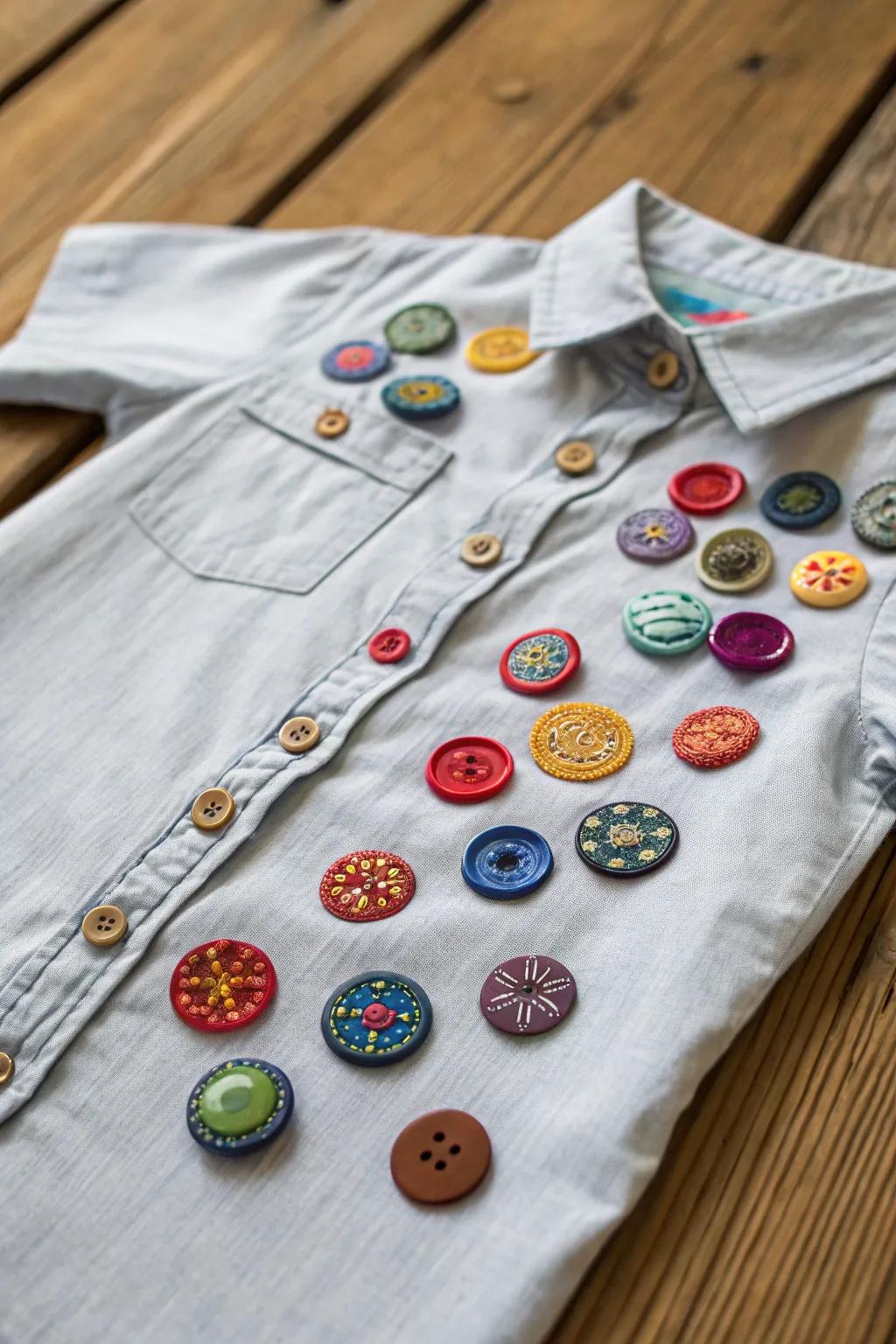 Button Bonanza: A showcase of creativity and craftsmanship in every stitch.