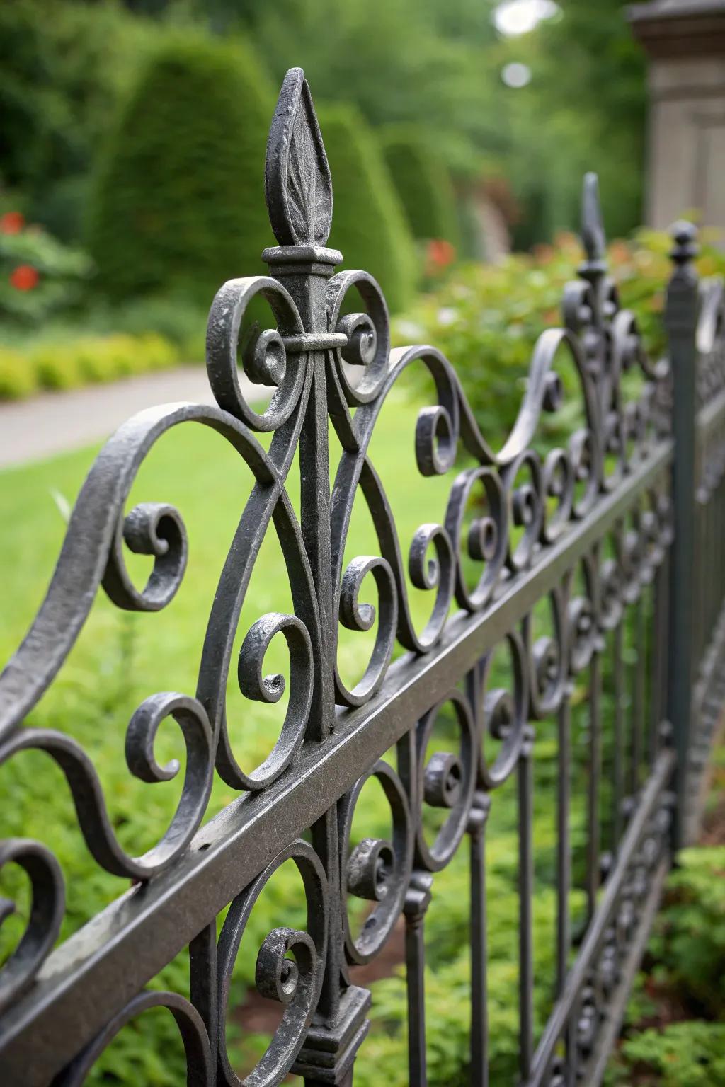 Elegance in Craft: Transform your garden with timeless decorative ironwork.