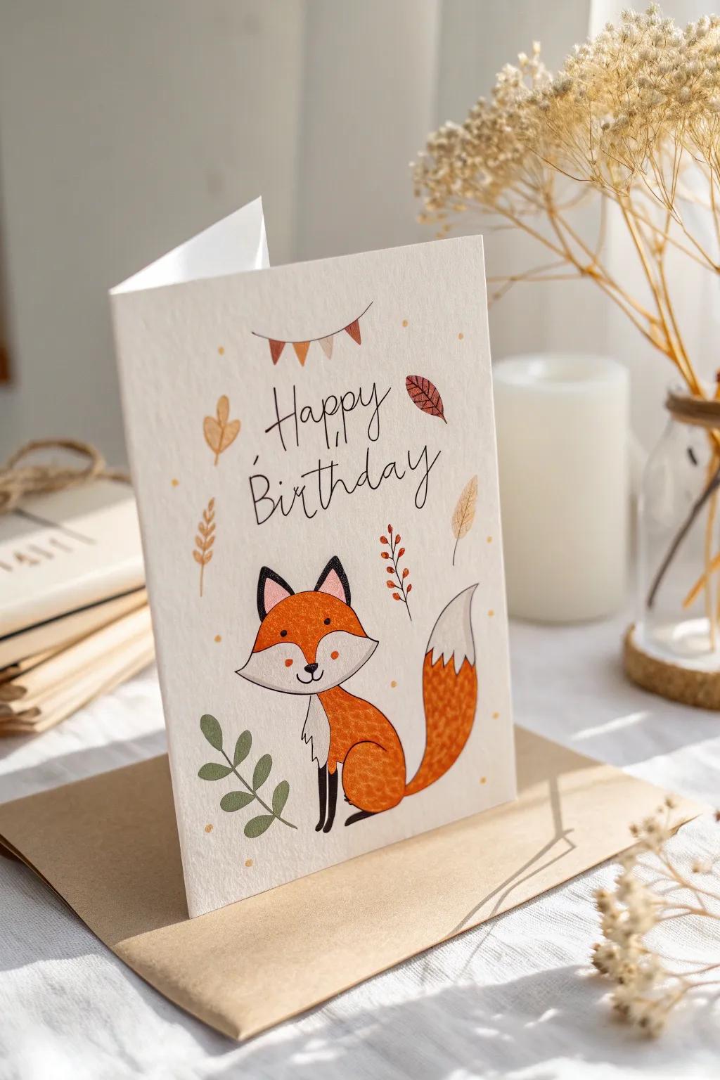 Add a touch of whimsy to your birthday wishes with charming, hand-drawn illustrations.