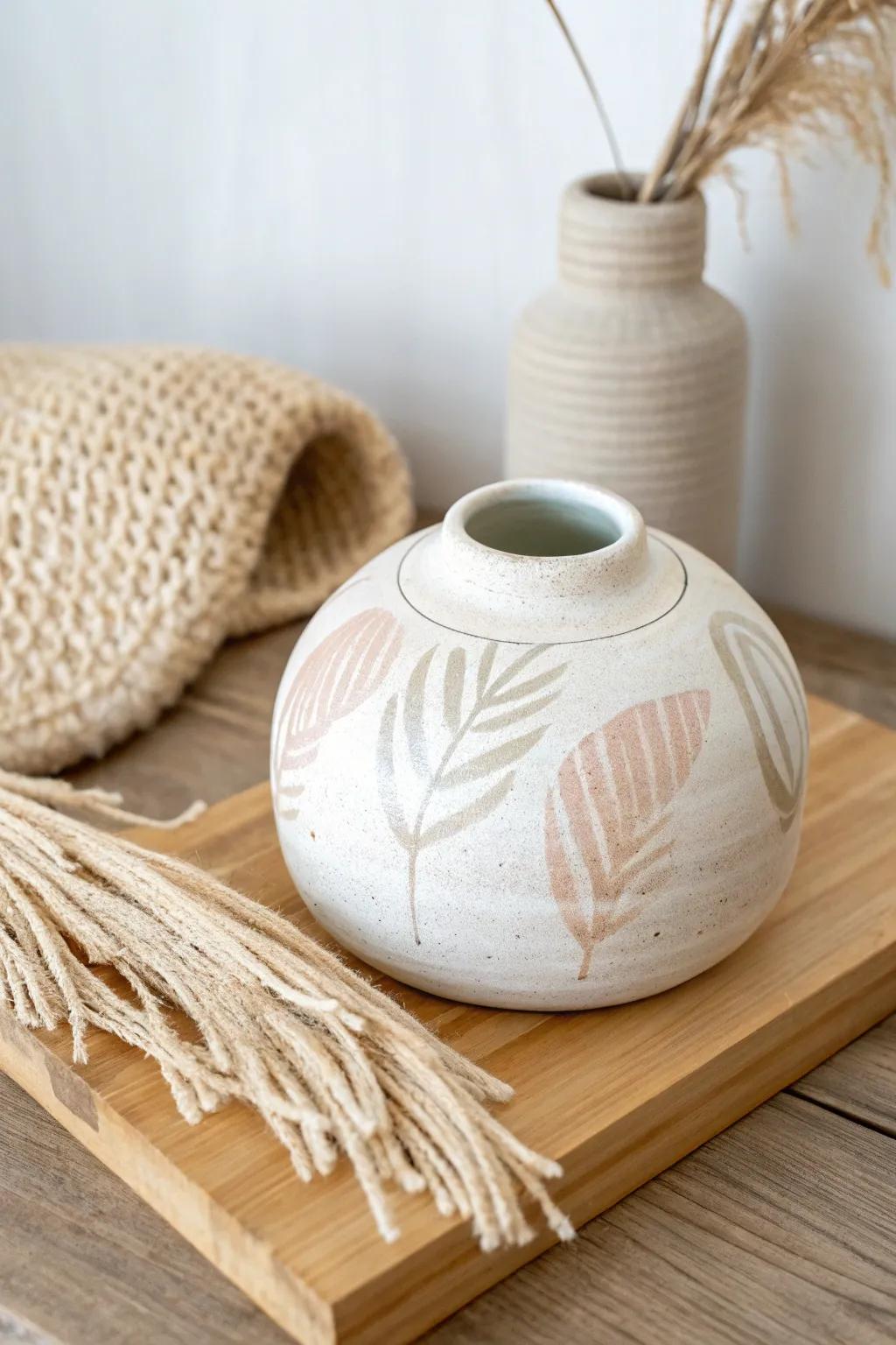 Discover the art of simplicity with these charming balloon-shaped clay pots, where minimalism meets boho elegance.