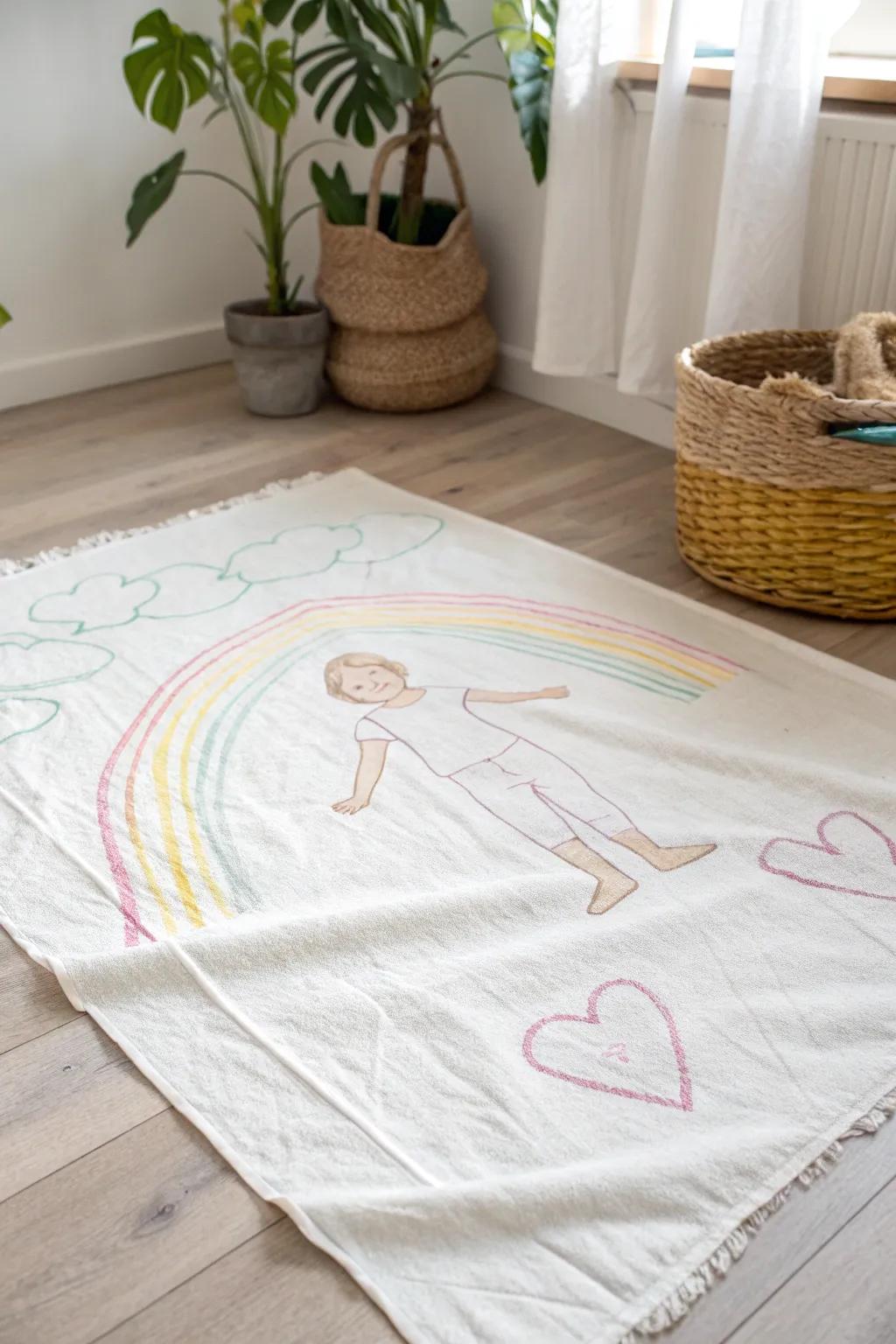 Unleash creativity with body tracing art – a delightful blend of play and expression for little ones.