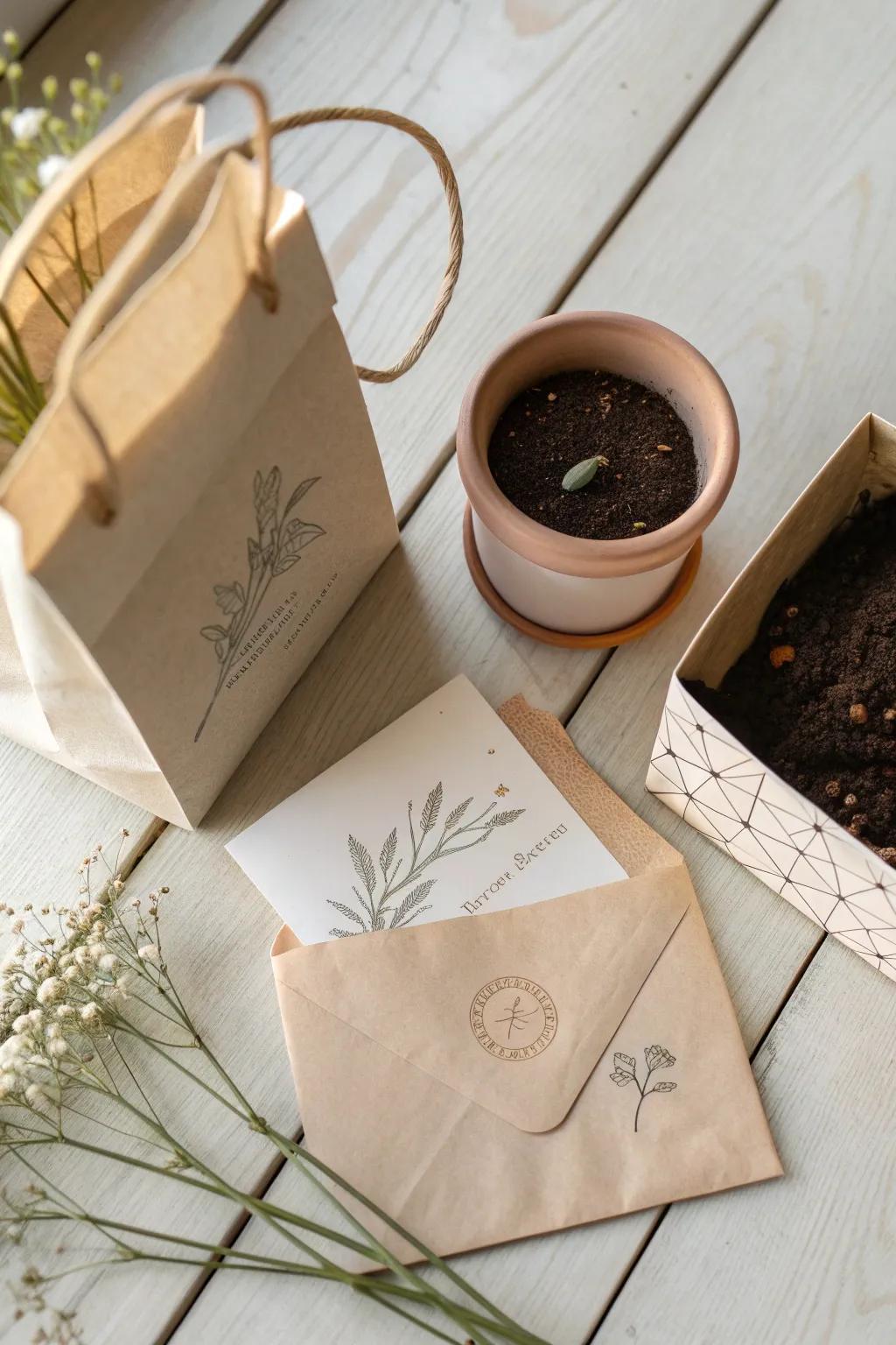 Unwrap the joy of nature with our Miniature Plant Kits – a simple yet elegant way to bring a touch of green into your space.