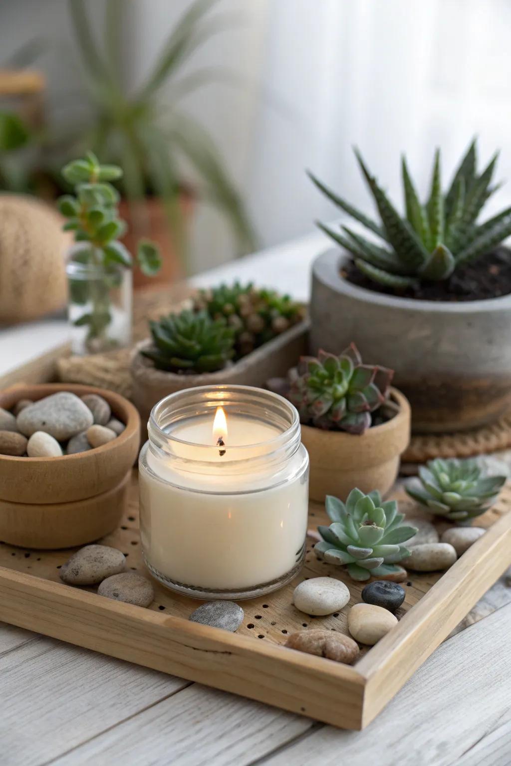 Elevate your craft show display with natural elegance and simplicity.