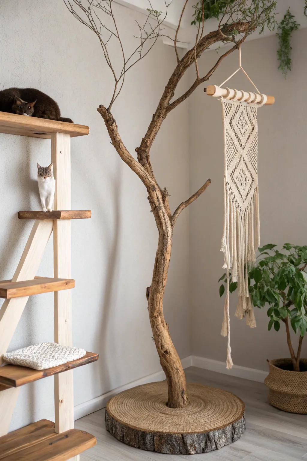 Elevate your catio with natural elegance and endless entertainment.