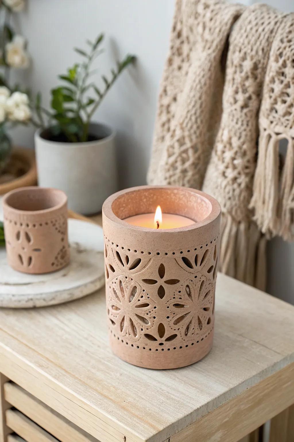 Illuminate your space with the warm glow of handcrafted elegance. Perfect for a festive touch!
