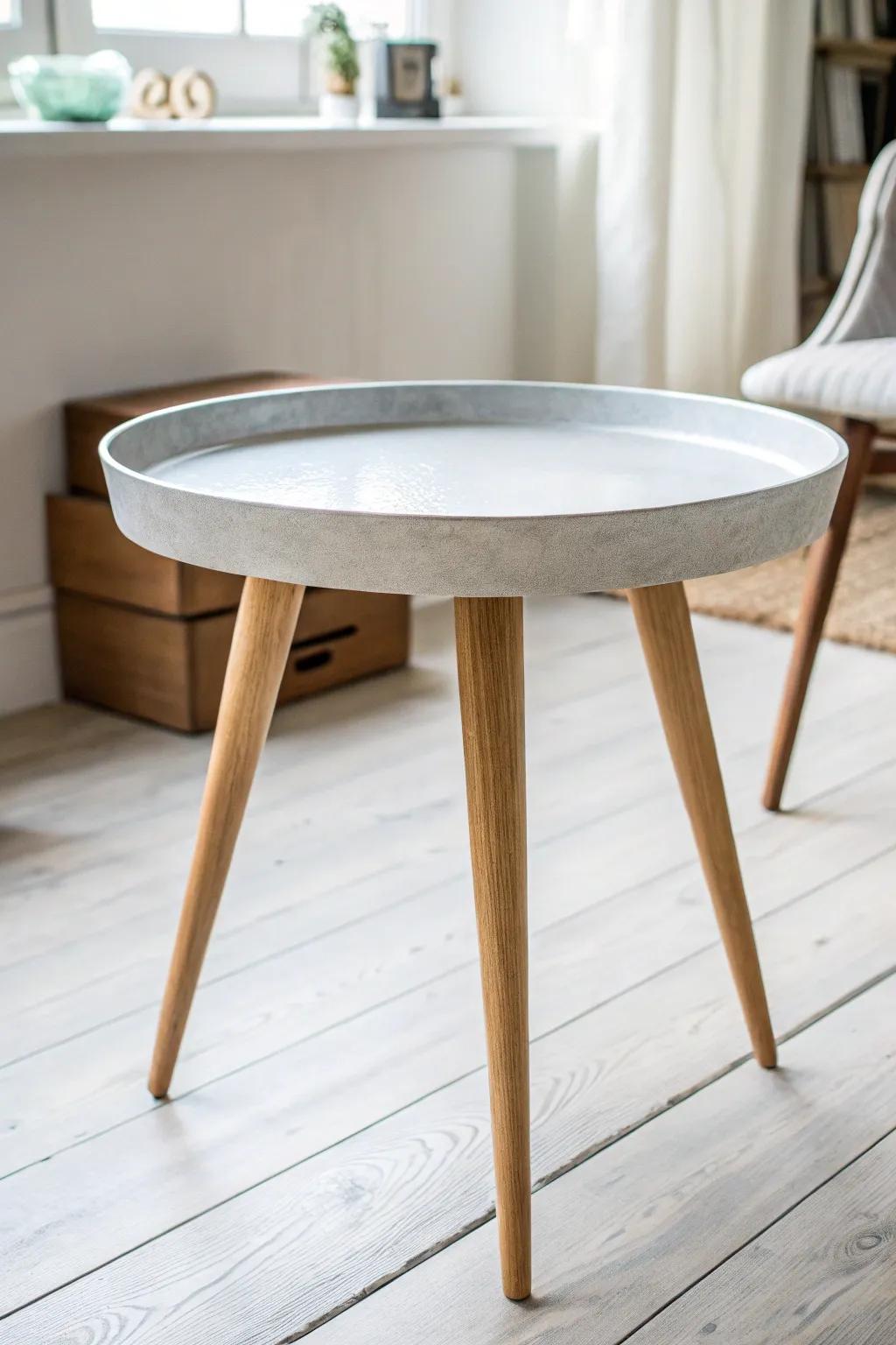 Elevate your space with a touch of Scandinavian elegance and boho charm—discover the art of minimalist crafting with this DIY side table.
