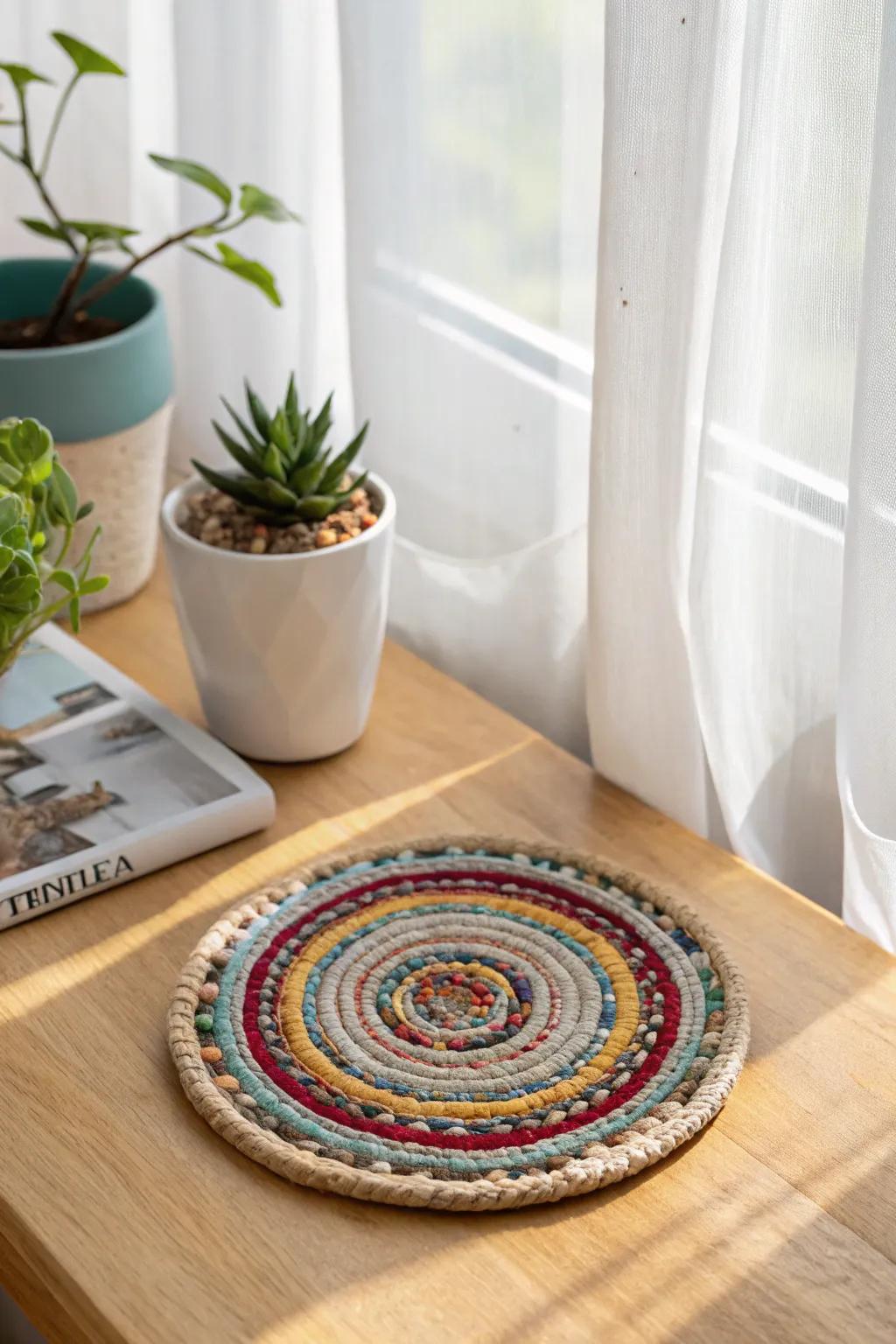 Transform old magazines into stunning coasters with a touch of Boho charm.