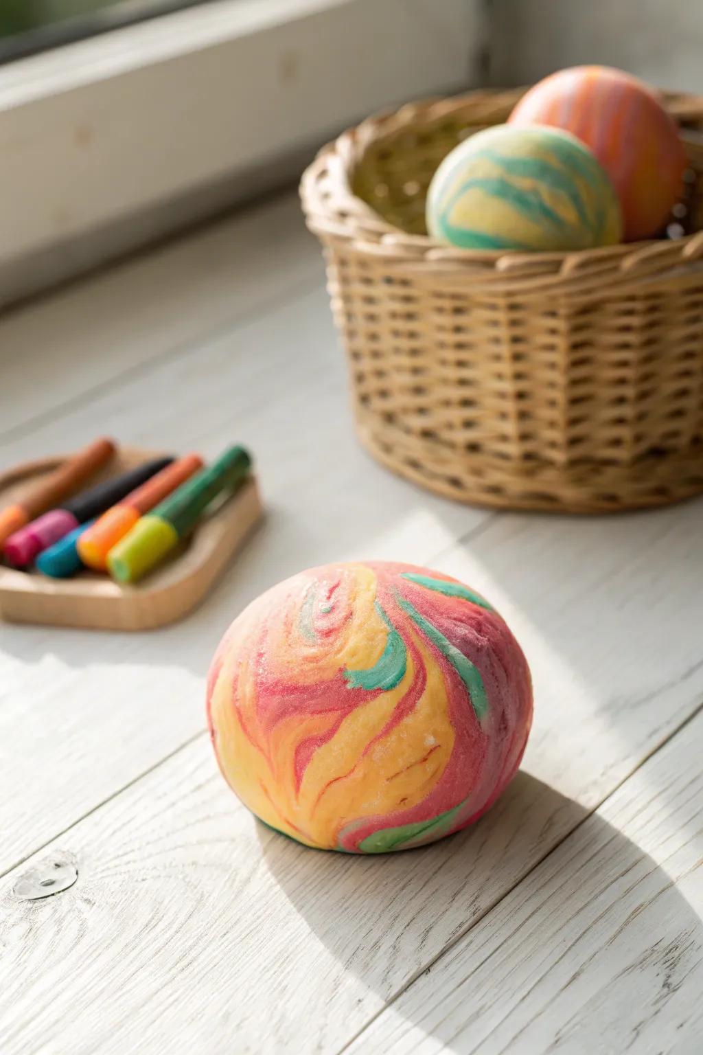Unleash creativity with vibrant, homemade crayon play dough – where simplicity meets colorful fun!