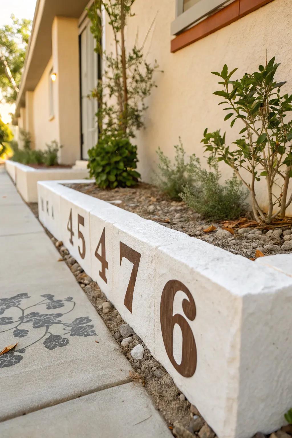 Transform your curb appeal with the magic of stencils - where simplicity meets elegance.