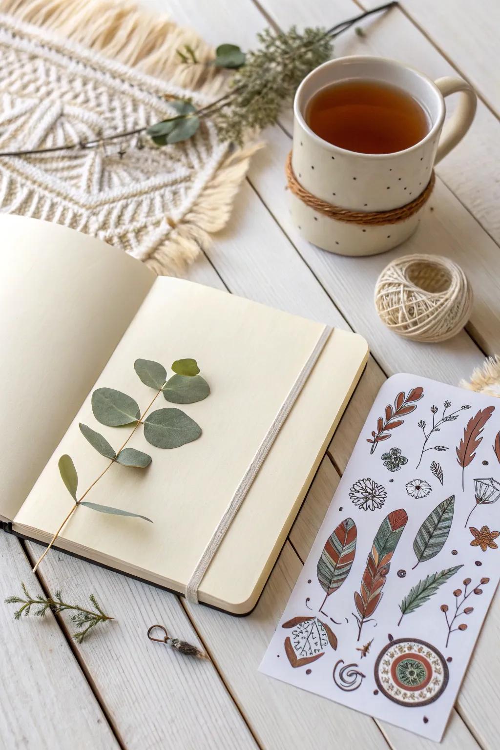 Add a touch of whimsy to your journal with handcrafted stickers that speak to your soul.