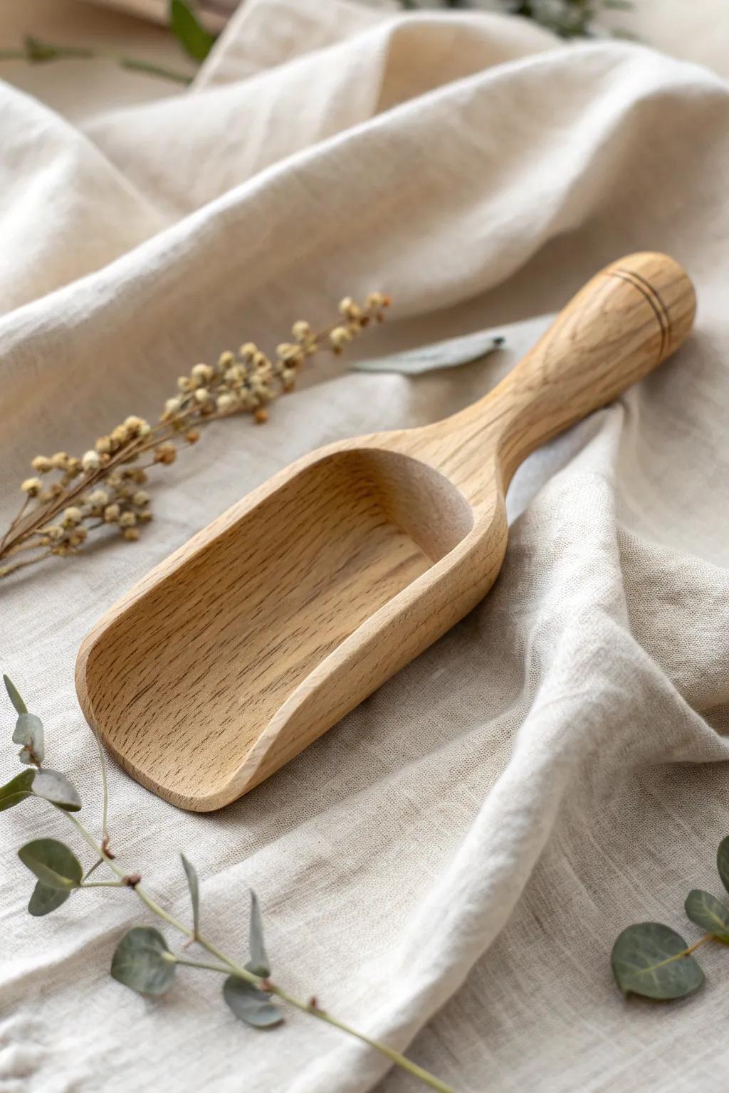 Elevate your candy buffet with handcrafted wooden scoops—where elegance meets simplicity.