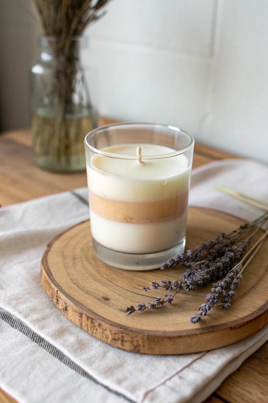Craft a heartfelt surprise with this DIY scented candle, revealing a hidden message as it burns.