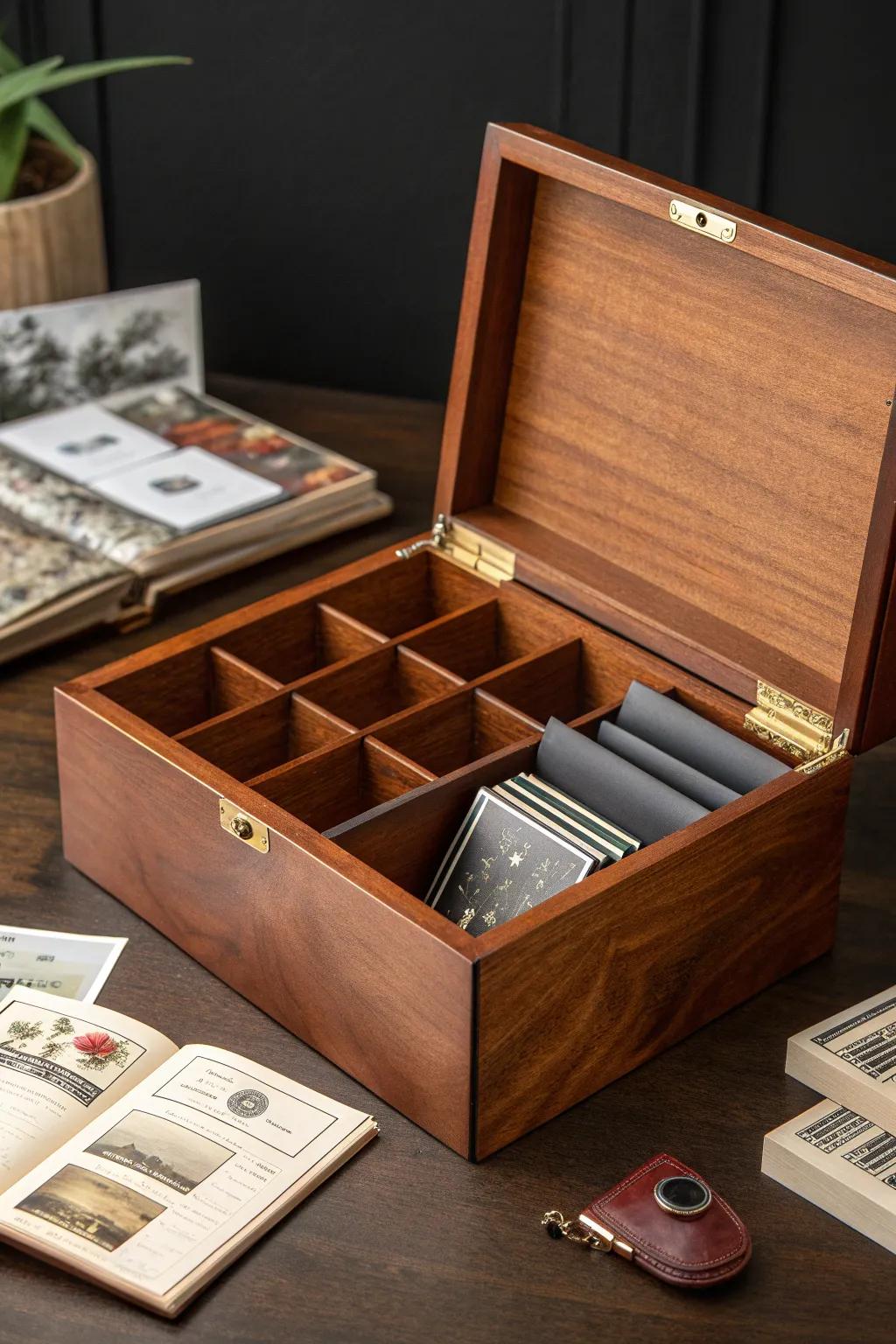 Elevate your photo storage with a handcrafted touch.