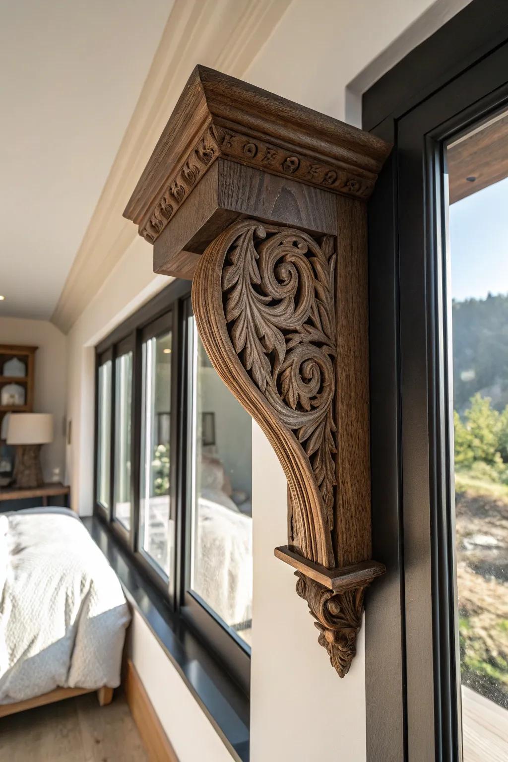 Elevate your space with the timeless charm of handcrafted corbels.