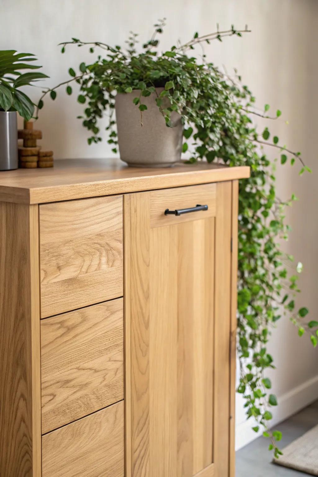 Breathe life into your kitchen with a touch of greenery. 🌿 #ScandinavianMinimalism #BohoChic