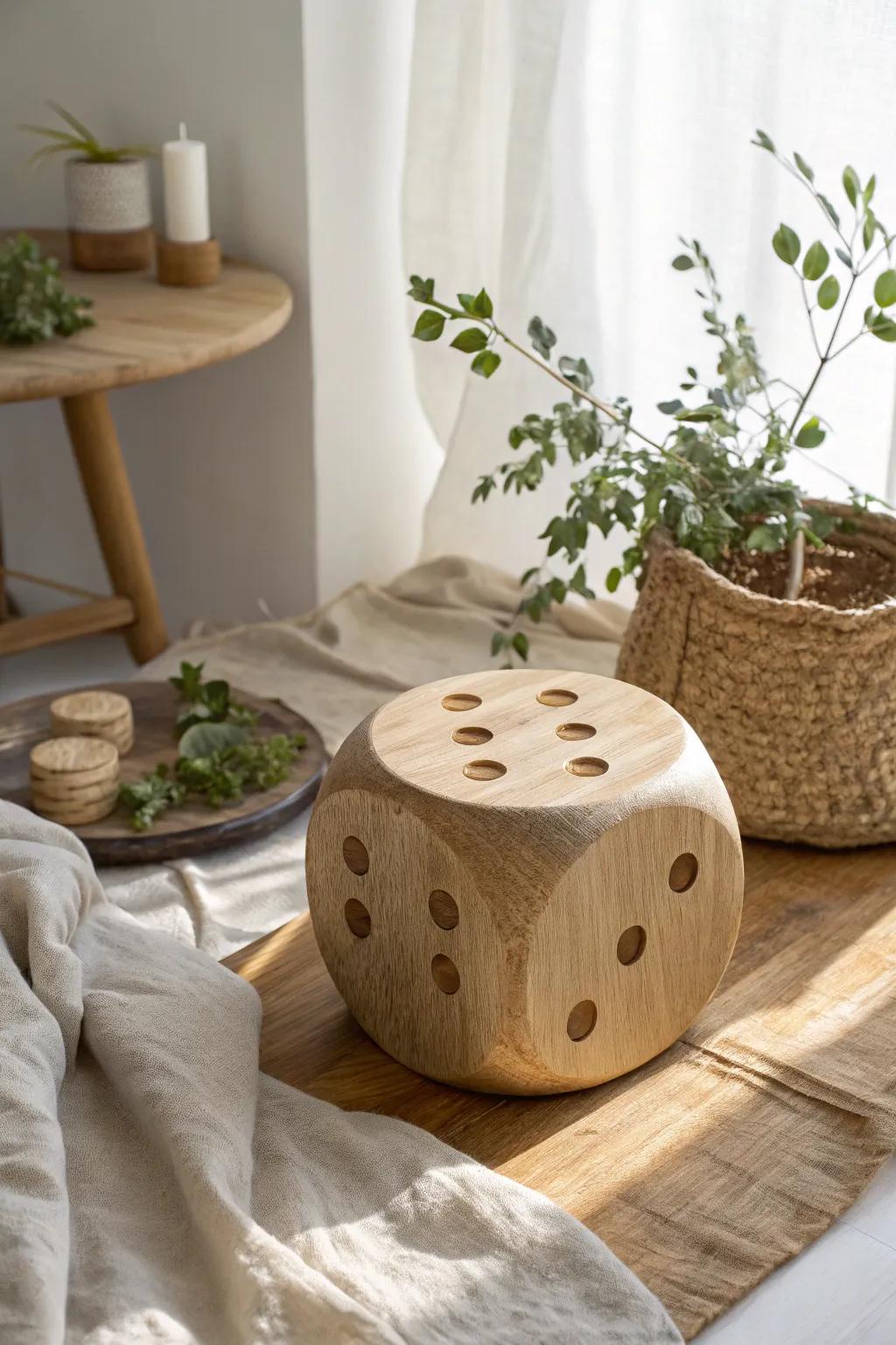 Craft your own backyard fun with these charming DIY wooden yard dice, perfect for games and décor!