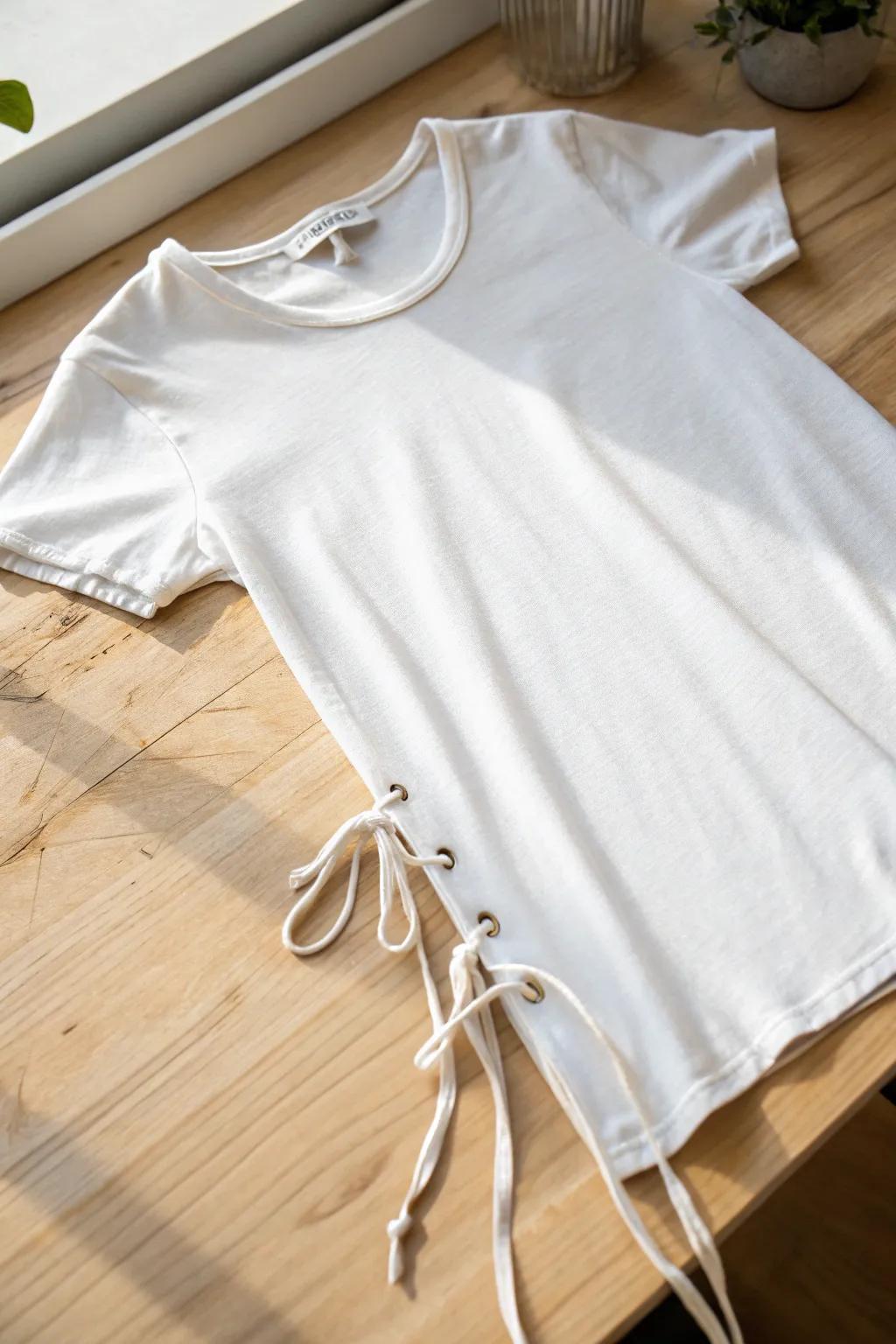 Transform your tee in minutes with a chic knotted side style—no sewing needed!