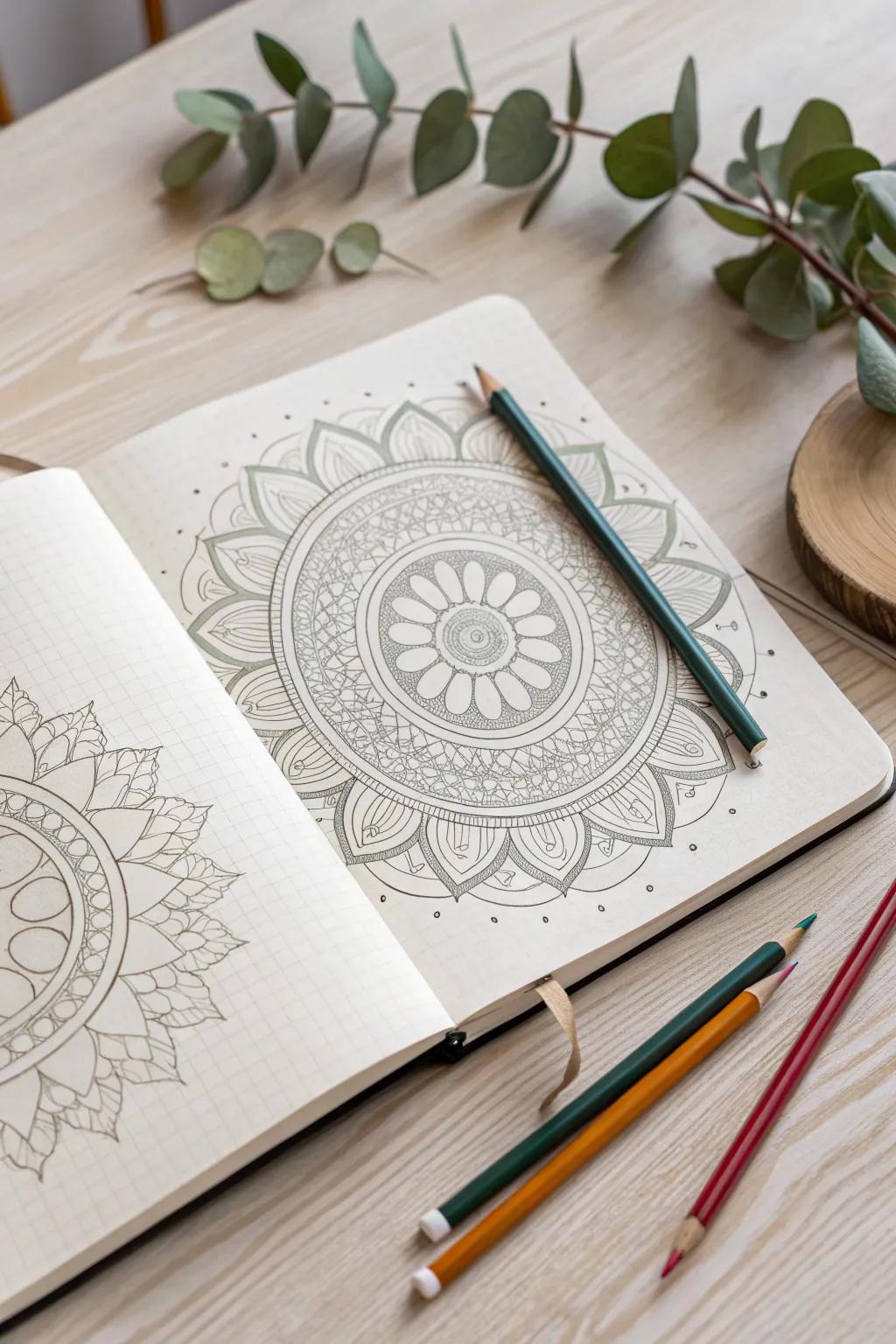 Embrace the art of simplicity and creativity with step-by-step mandala designs. Perfect for those who cherish craftsmanship and natural beauty.