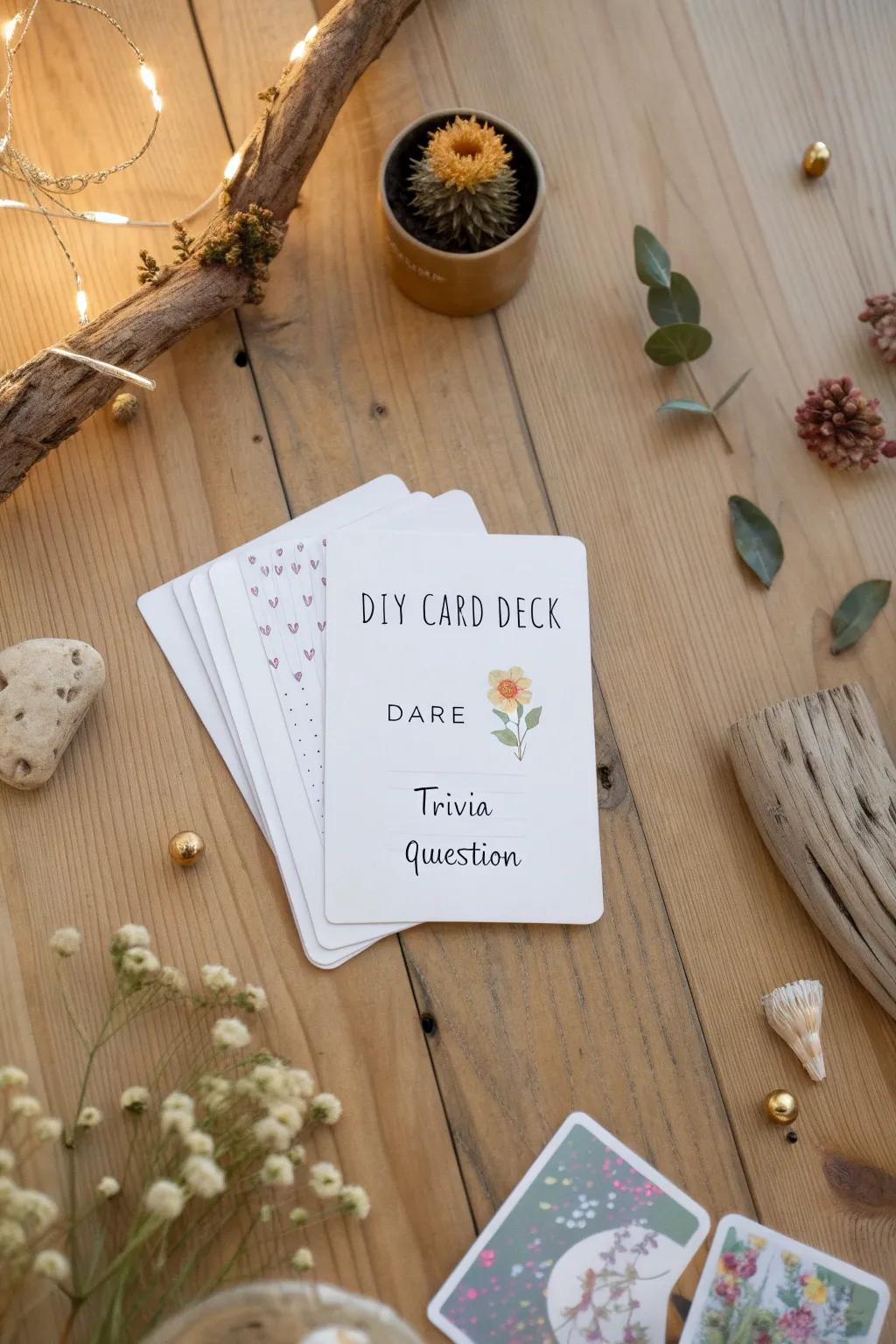 Elevate your game night with a DIY card deck that's as stylish as it is fun. 📚✨ #DIYGameNight #ScandiBoho