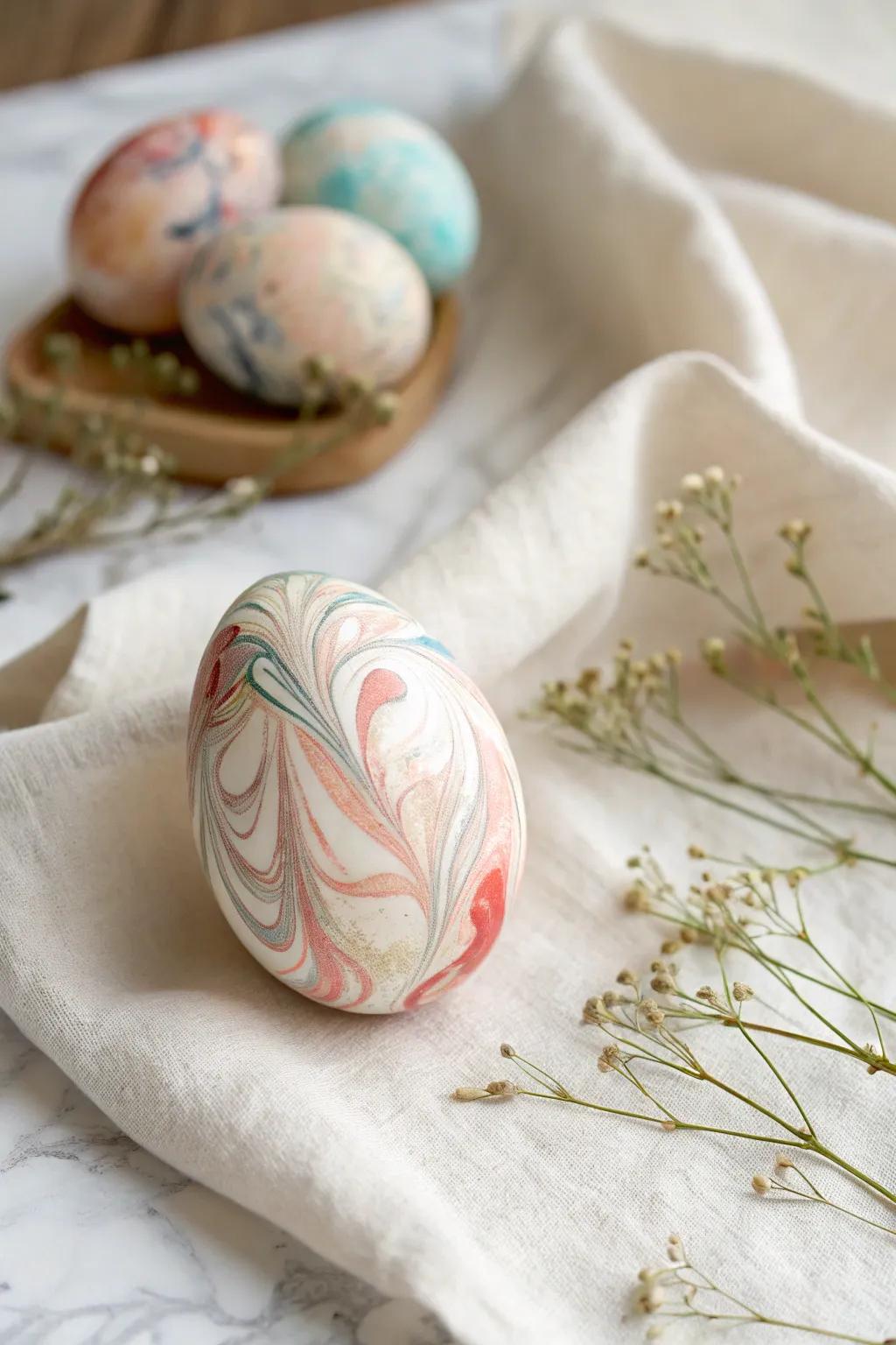 Mesmerizing Marbled Easter Eggs: A Crafting Delight!