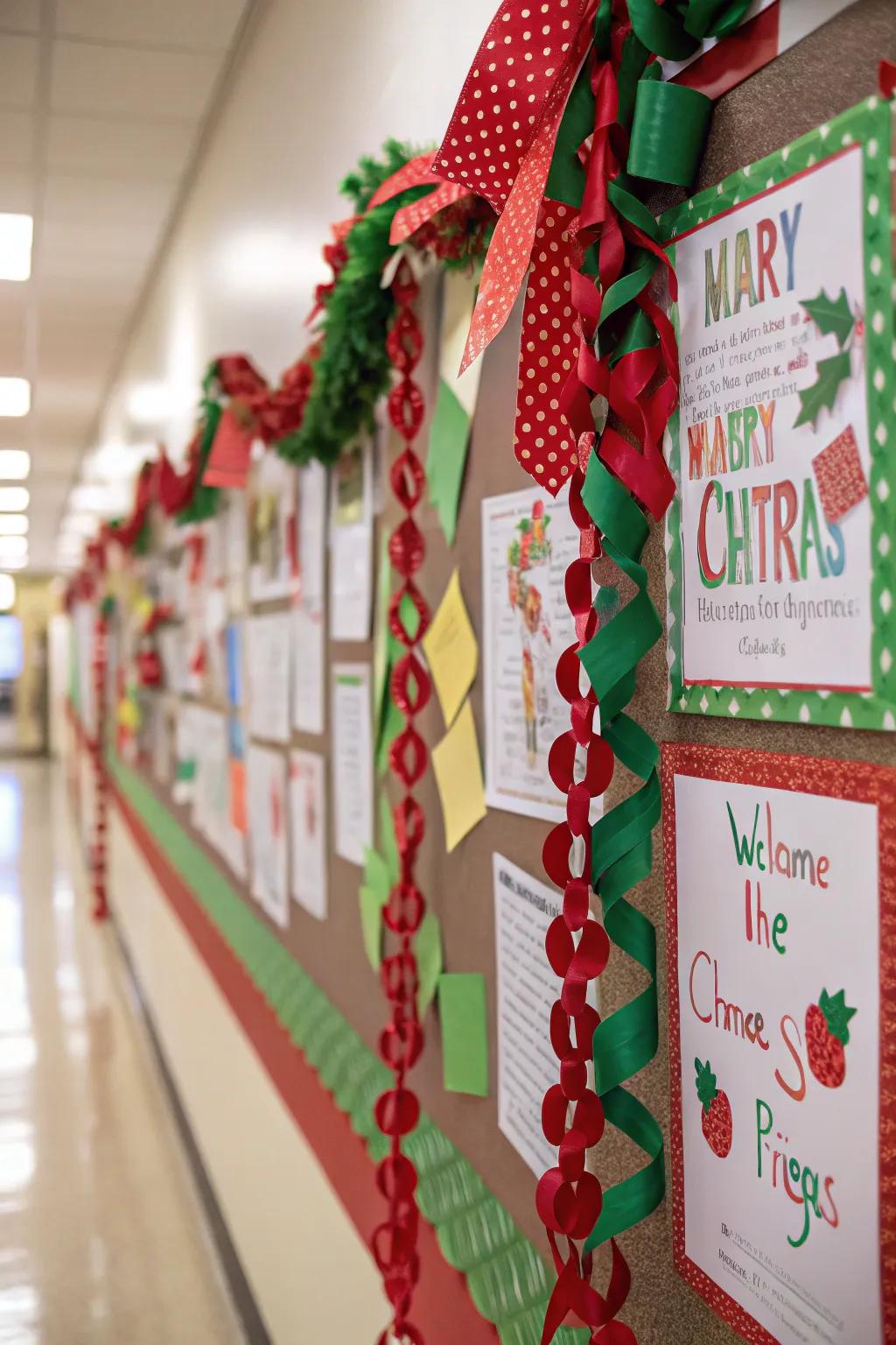 Classic red and green hues set the perfect holiday tone.