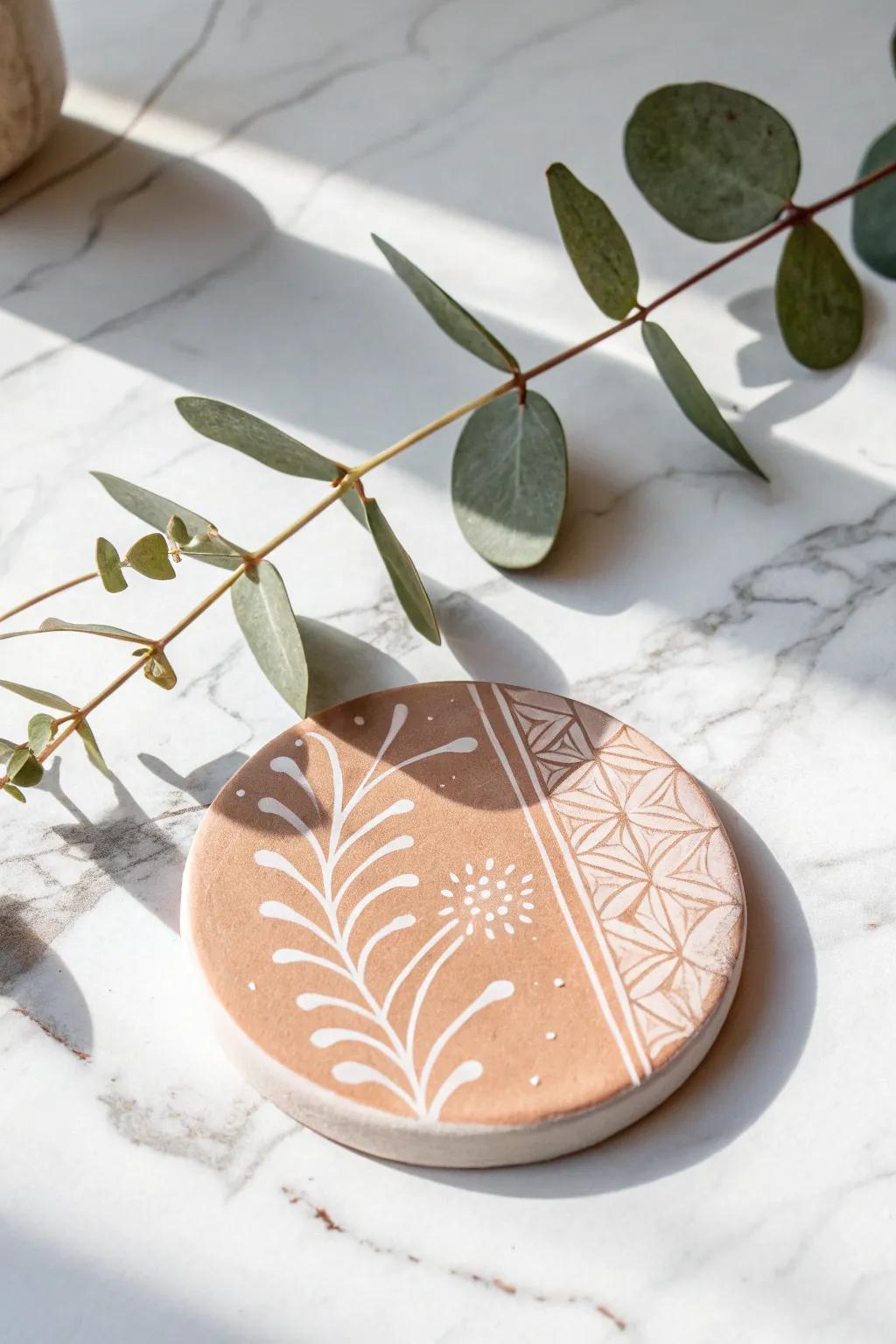 Elevate your home with minimalist clay coasters—simple, elegant, and perfect for any space.