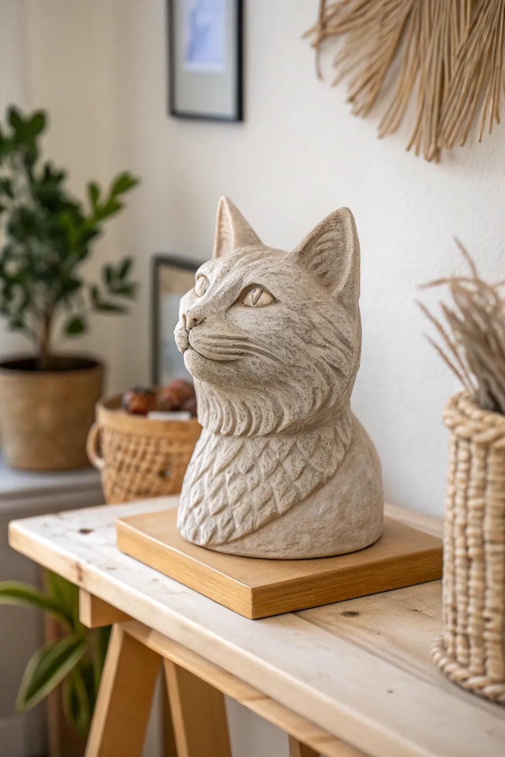Cherish your pet's charm with a handcrafted clay keepsake, blending minimalist elegance with boho warmth.