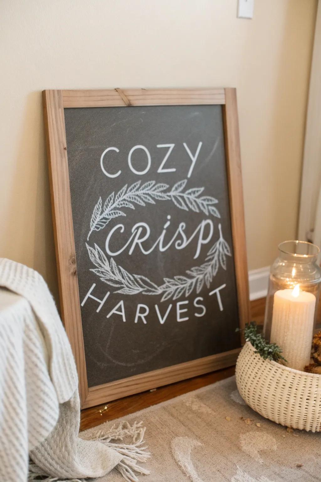 Capture the essence of fall with a word wreath that speaks warmth and simplicity. 🍂✨ #FallVibes #ScandiBoho