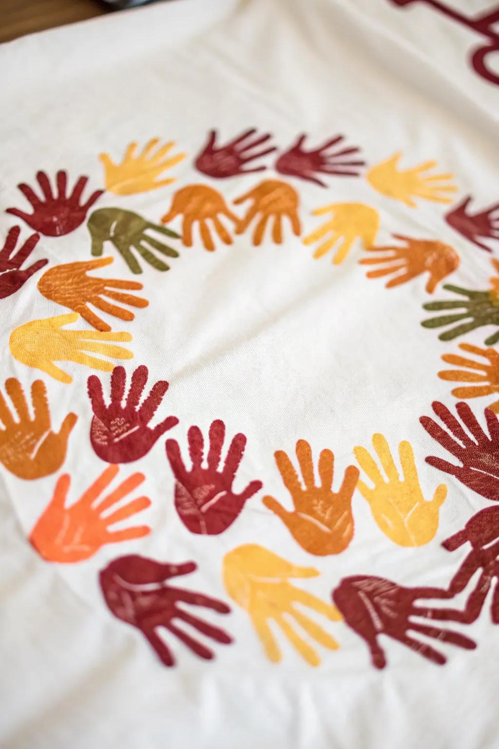 Celebrate the season with a playful touch of creativity—handprint wreaths that bring autumn's vibrant colors to your door!