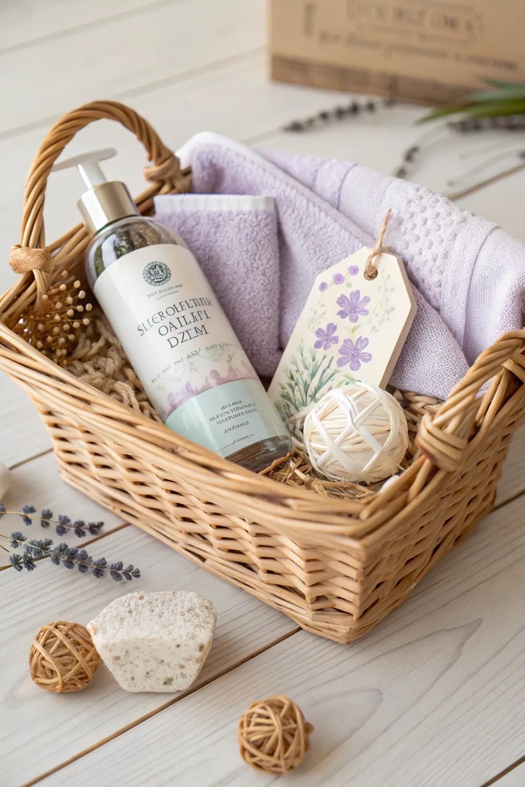 Indulge in relaxation and fun with the perfect Pamper and Play Basket, where serenity meets joy.
