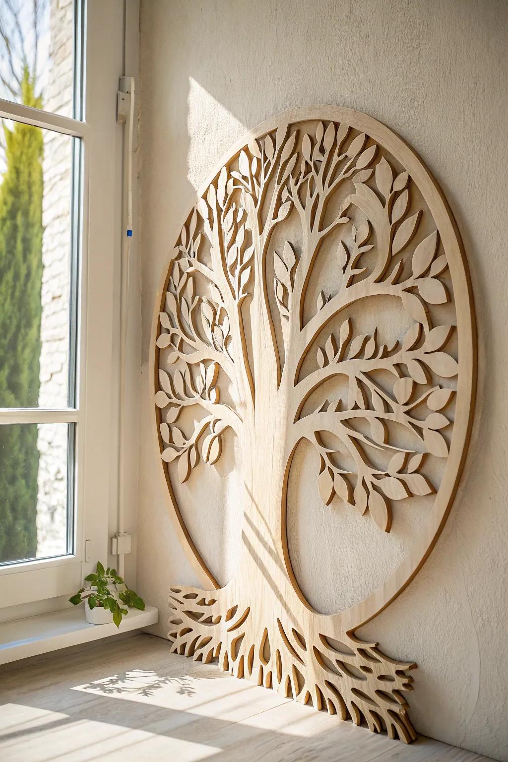 Embrace your roots with a handcrafted wooden family tree. A timeless piece that brings warmth and elegance to your home.