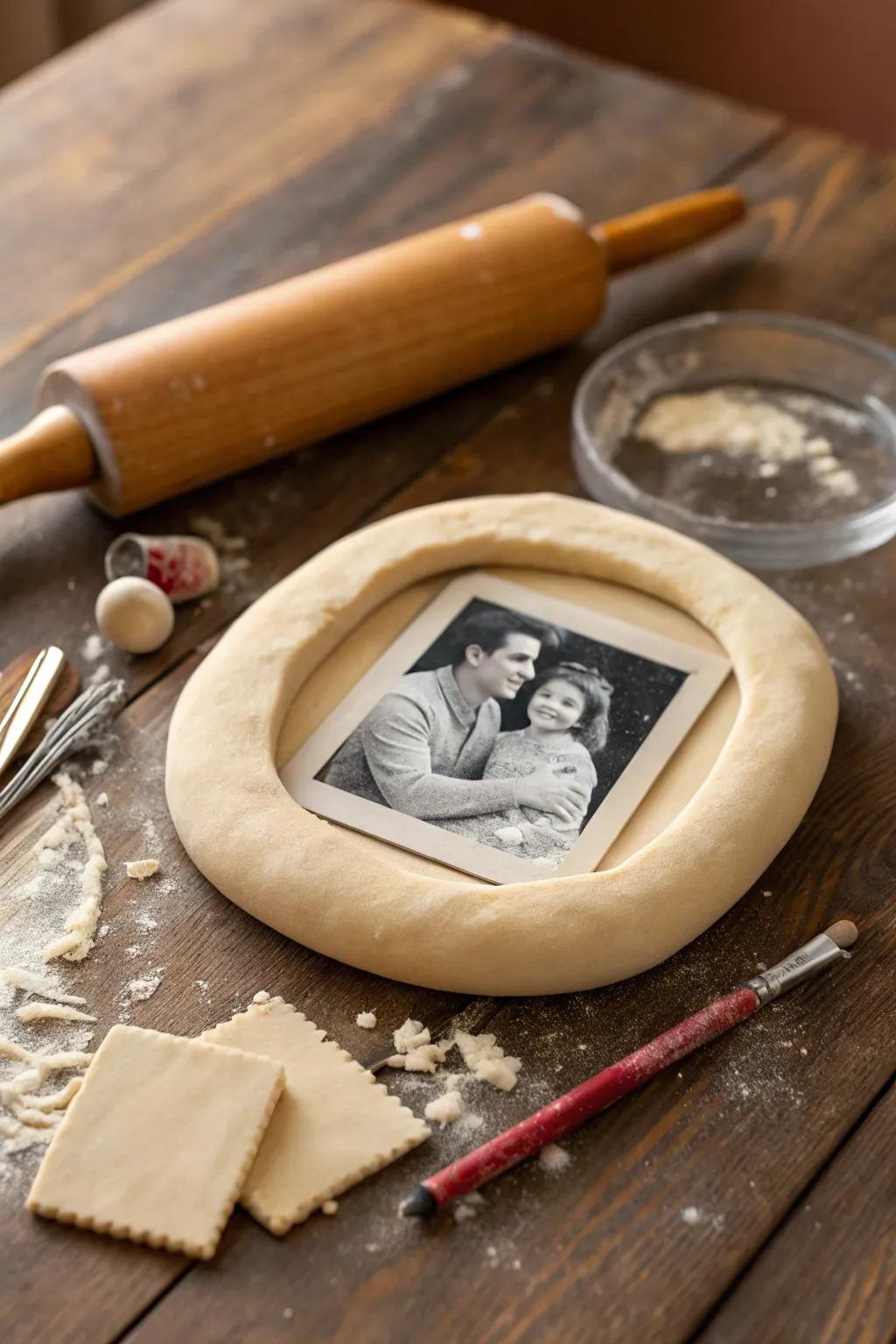 Craft a memory with this DIY salt dough picture frame—perfect for a Father's Day gift.