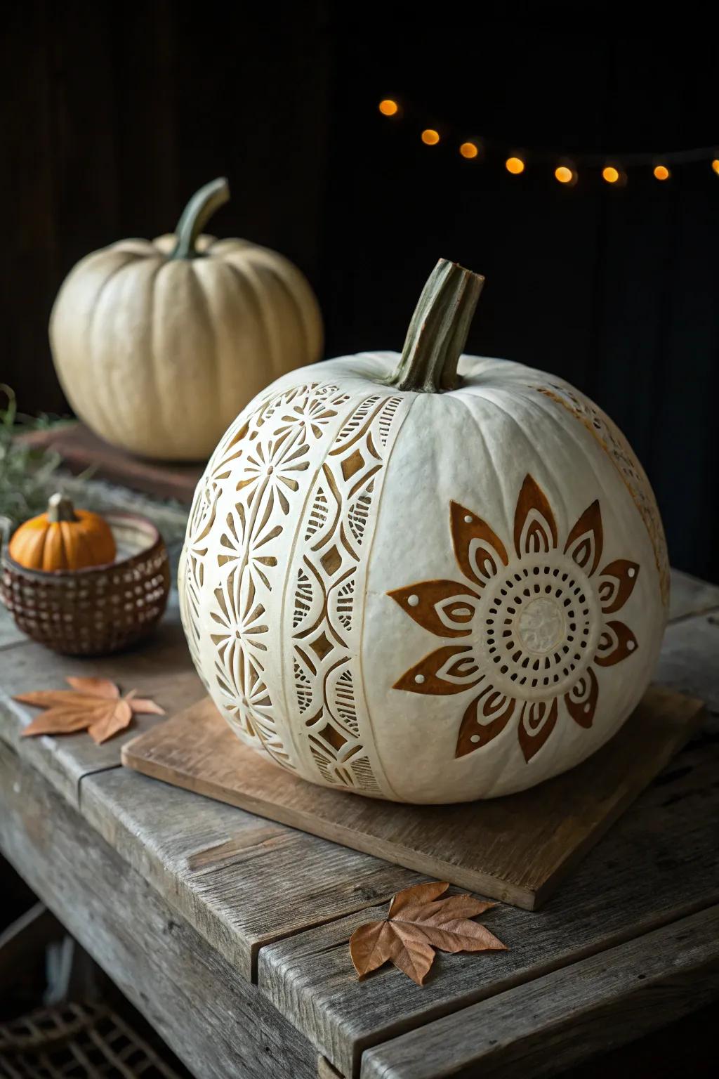 Crafting elegance: A pumpkin masterpiece for every skill level.
