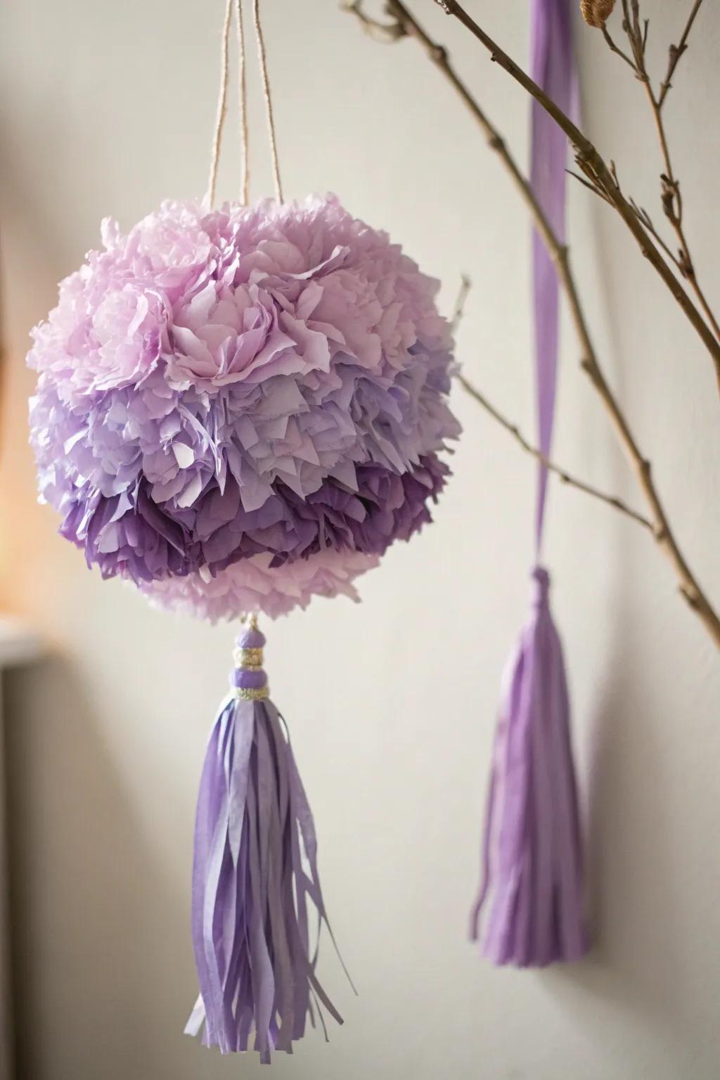 Embrace tranquility with this exquisite Lavender Fields Pinata, a perfect blend of simplicity and natural beauty.
