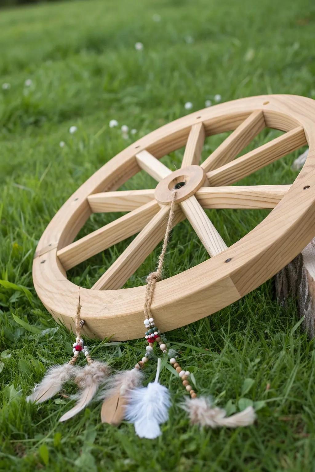 Elevate your garden's charm with a DIY irrigation wheel that blends Scandinavian minimalism with boho grace.