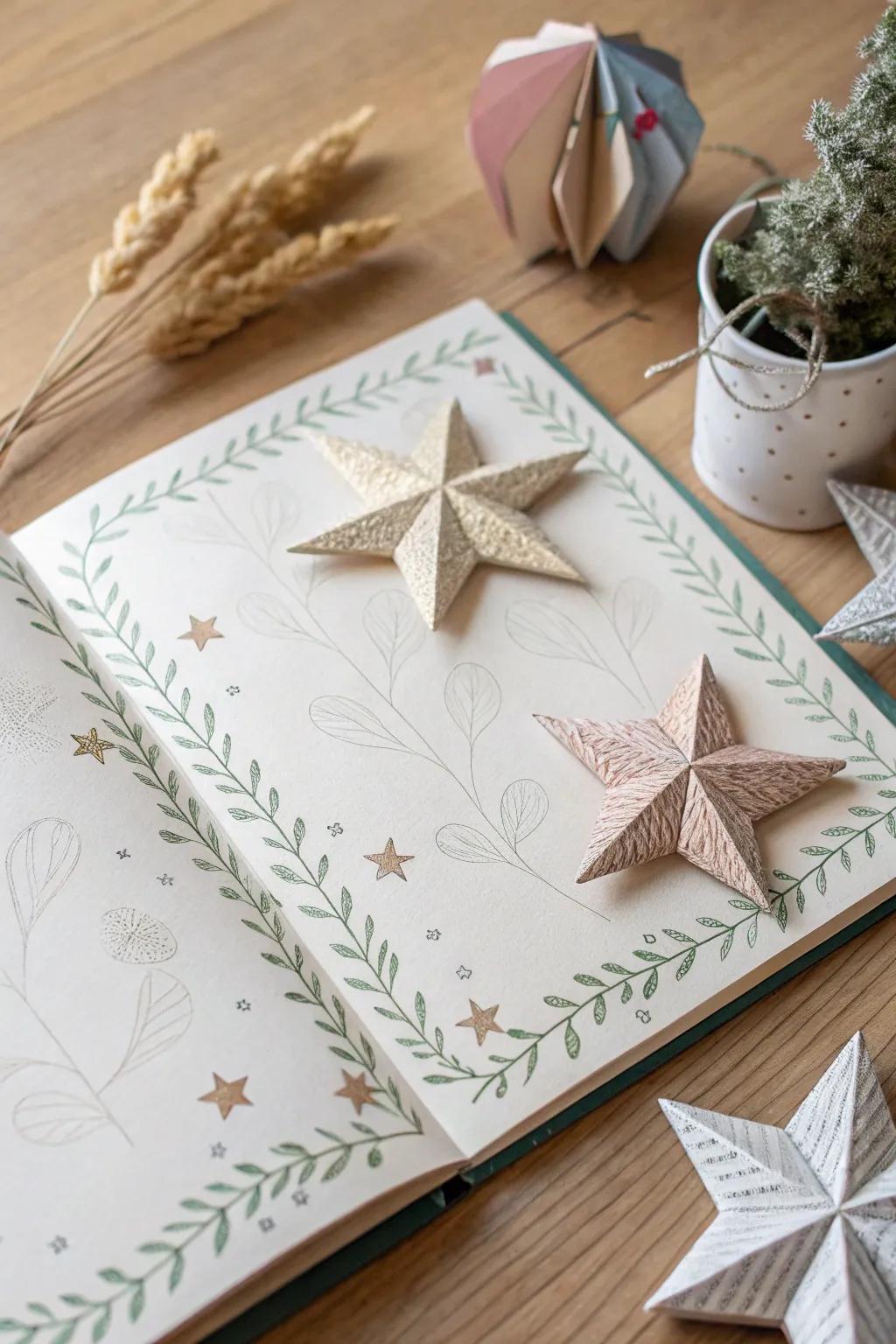 Capture memories with a touch of stardust and artistry. 🌟📚 #ScrapbookStyle #MinimalistBeauty
