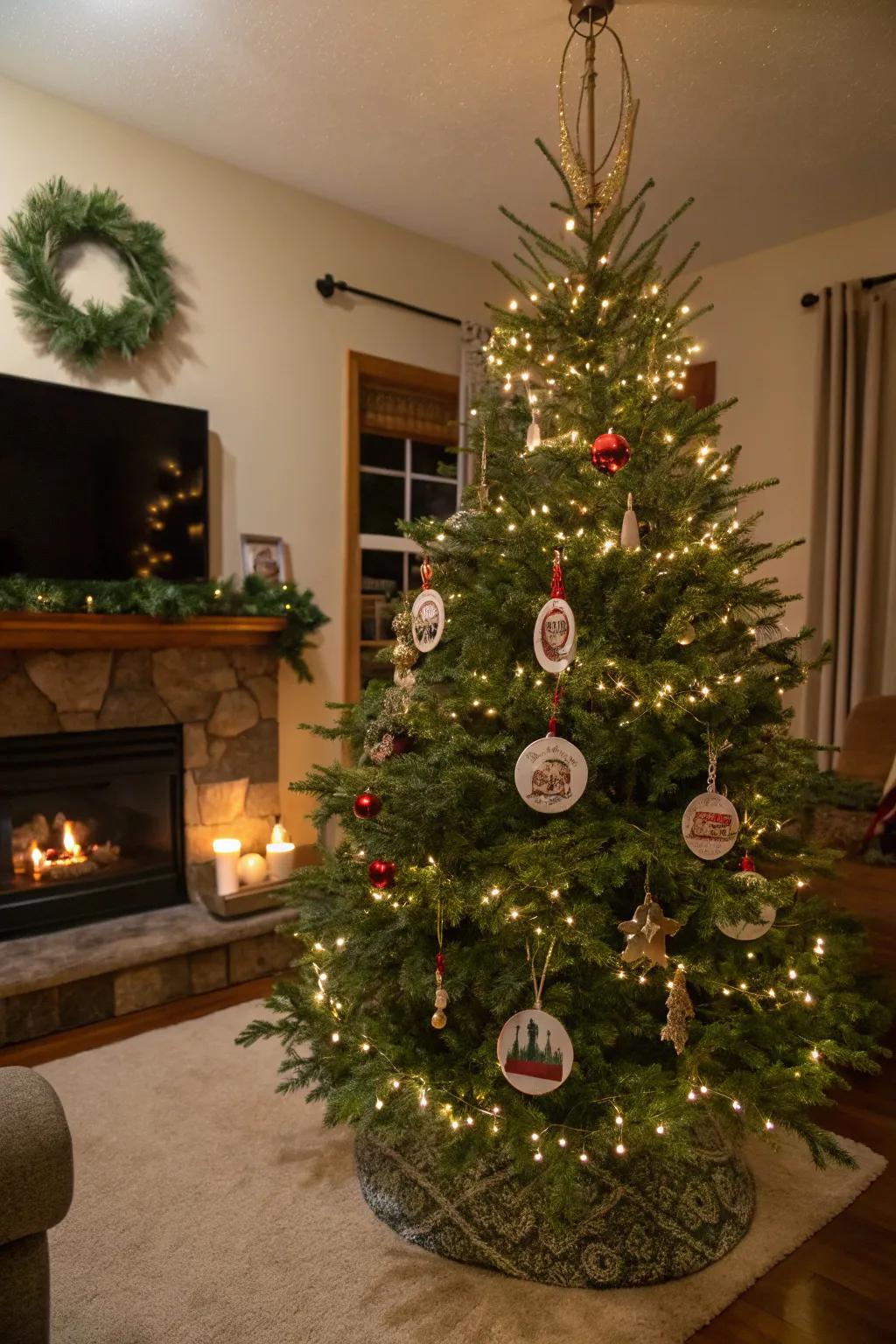 A personalized Christmas tree that tells your family's unique holiday story.