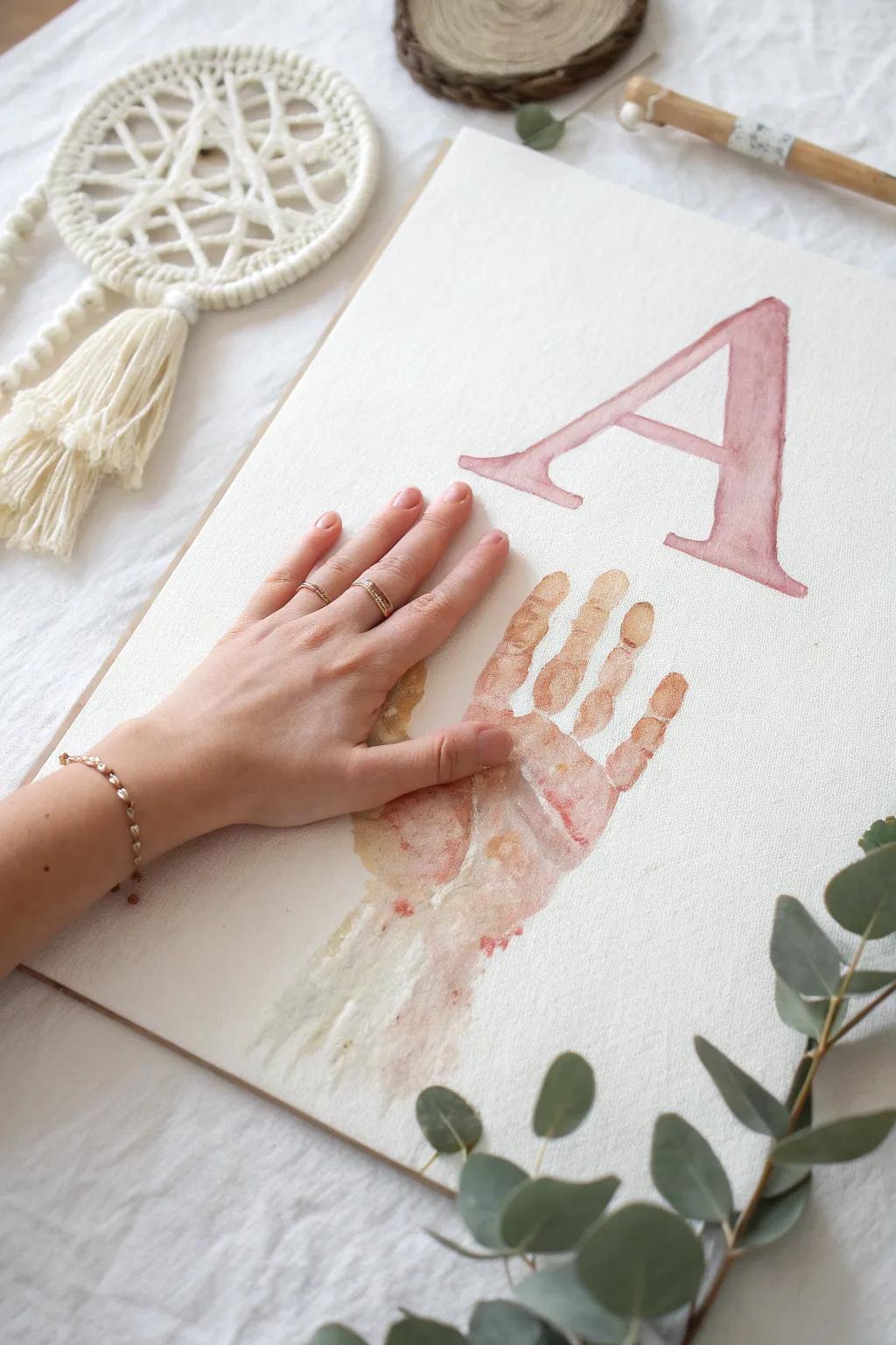 Craft and learn: Discover the art of the alphabet with handprint designs!