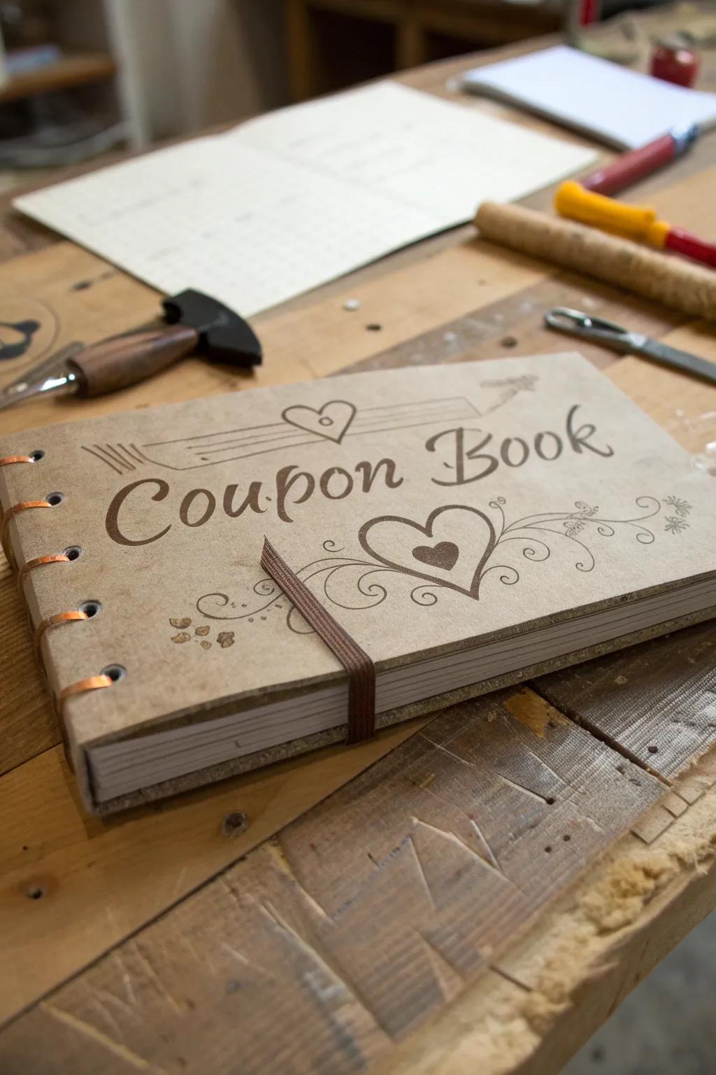 Craft the perfect Father's Day gift with a heartfelt homemade coupon book.