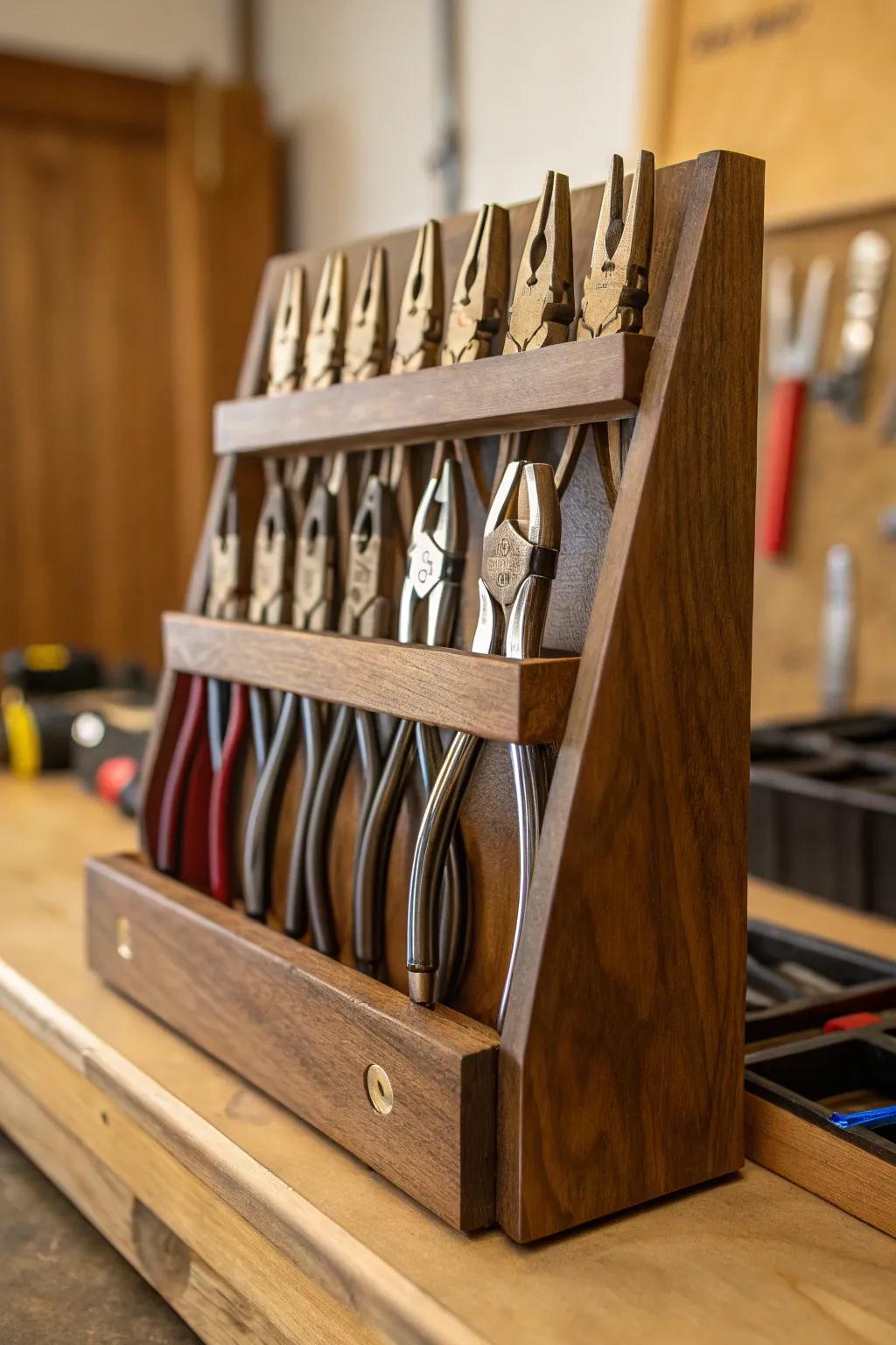 Elevate your workshop's style with vertical tool organization. Discover the art of maximizing space and visibility.