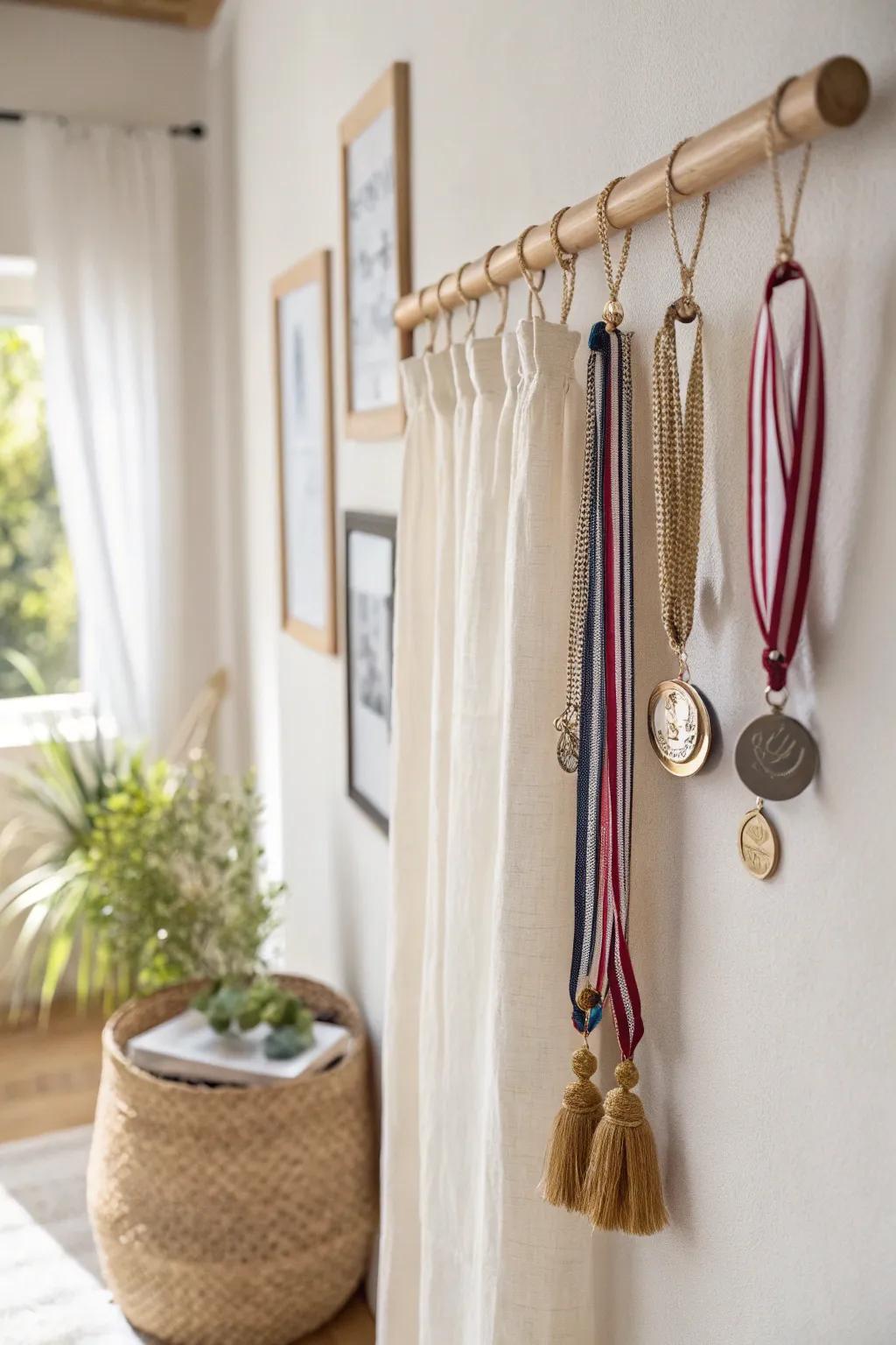 Effortlessly display your achievements with a touch of minimalist elegance.