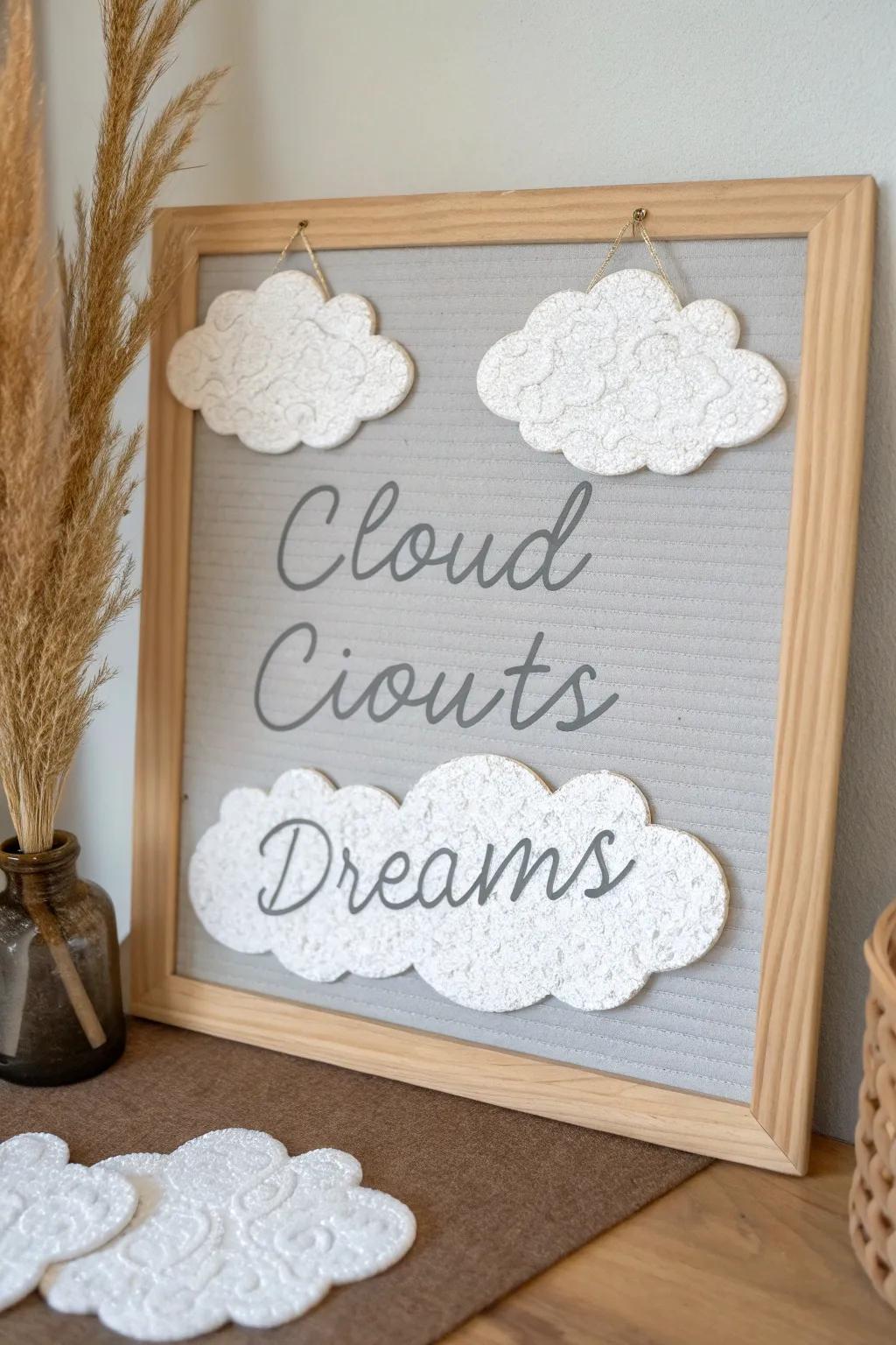 Inspire dreams and honor history with a minimalist 'We Have a Dream' board.