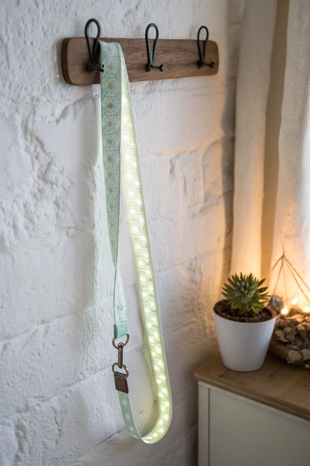Light up your style with a glow-in-the-dark lanyard—where simplicity meets playful elegance.