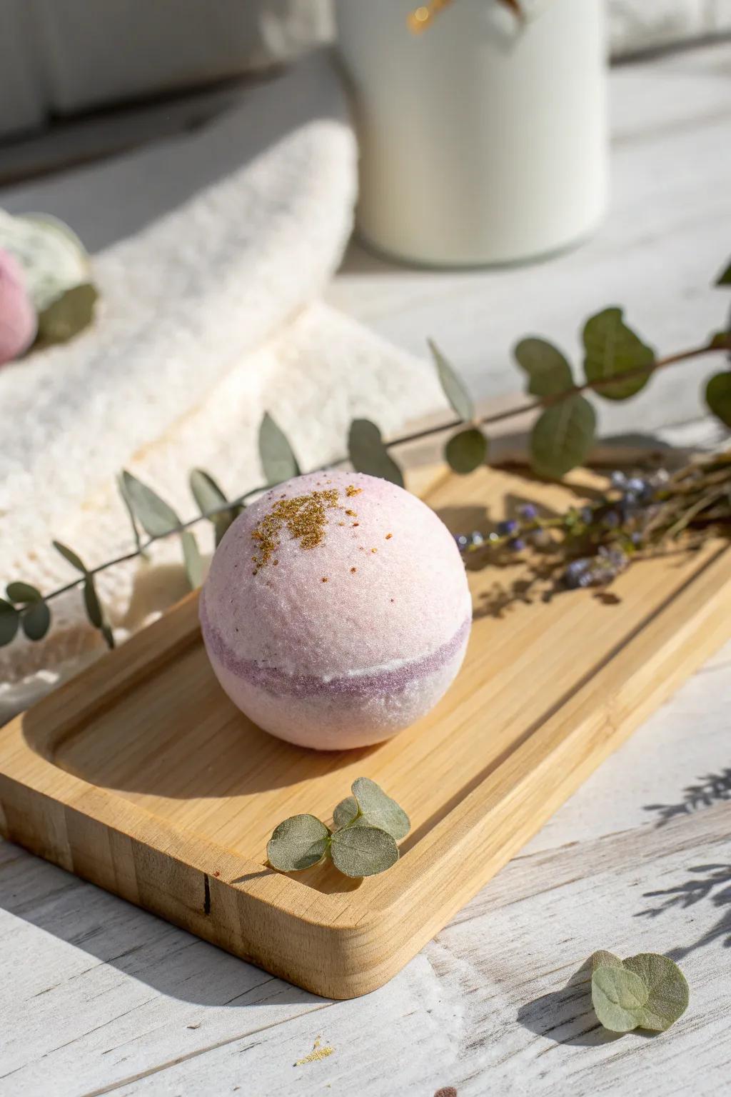 Transform your sister's bath time into a blissful escape with a handcrafted bath bomb, infused with love and a sprinkle of sparkle.