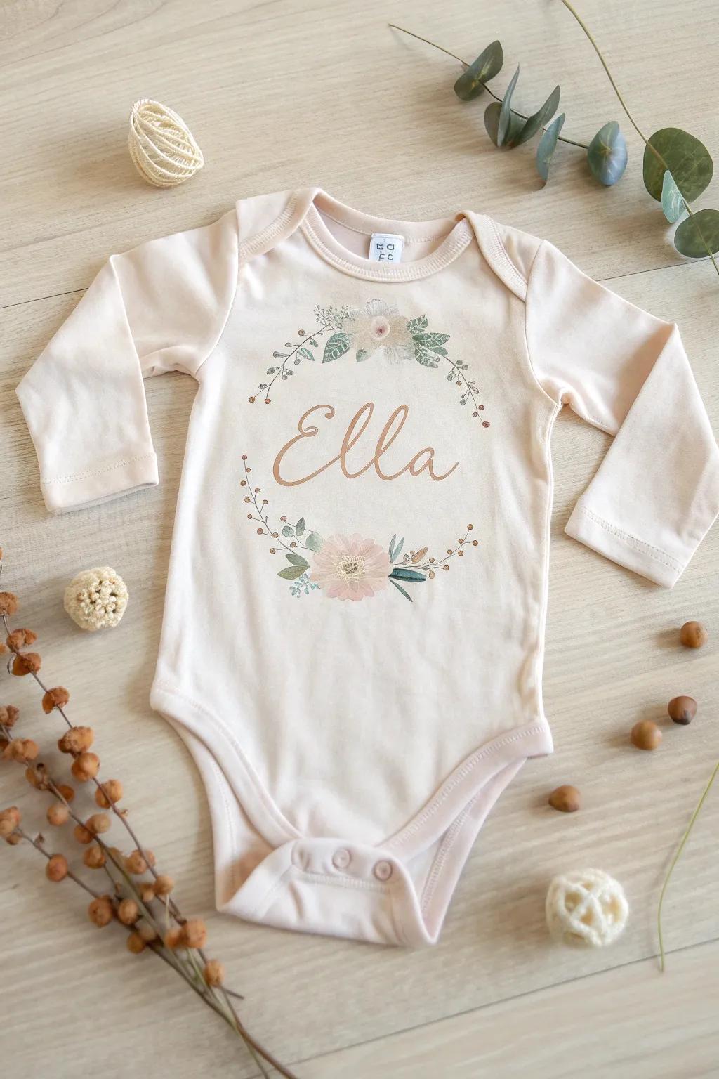 Craft a personal touch with beautifully embroidered baby onesies. Perfect for your little one or as a heartfelt gift. #HandmadeWithLove