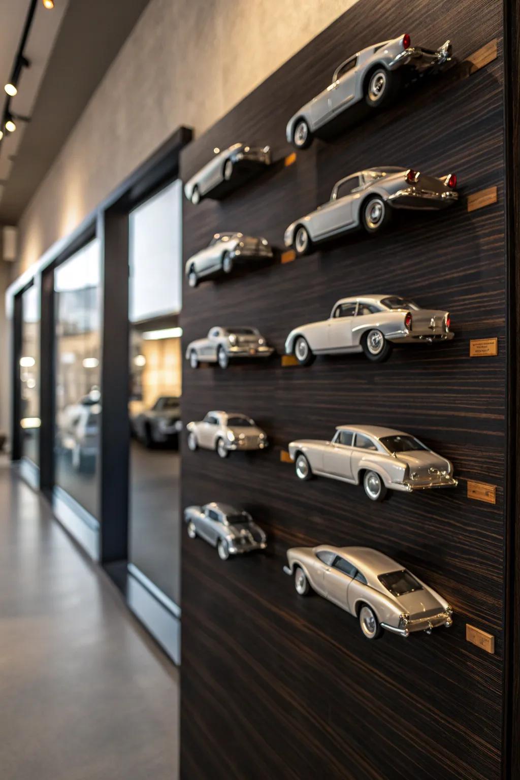 Defy gravity with this magnetic matchbox car display—where craftsmanship meets innovation.