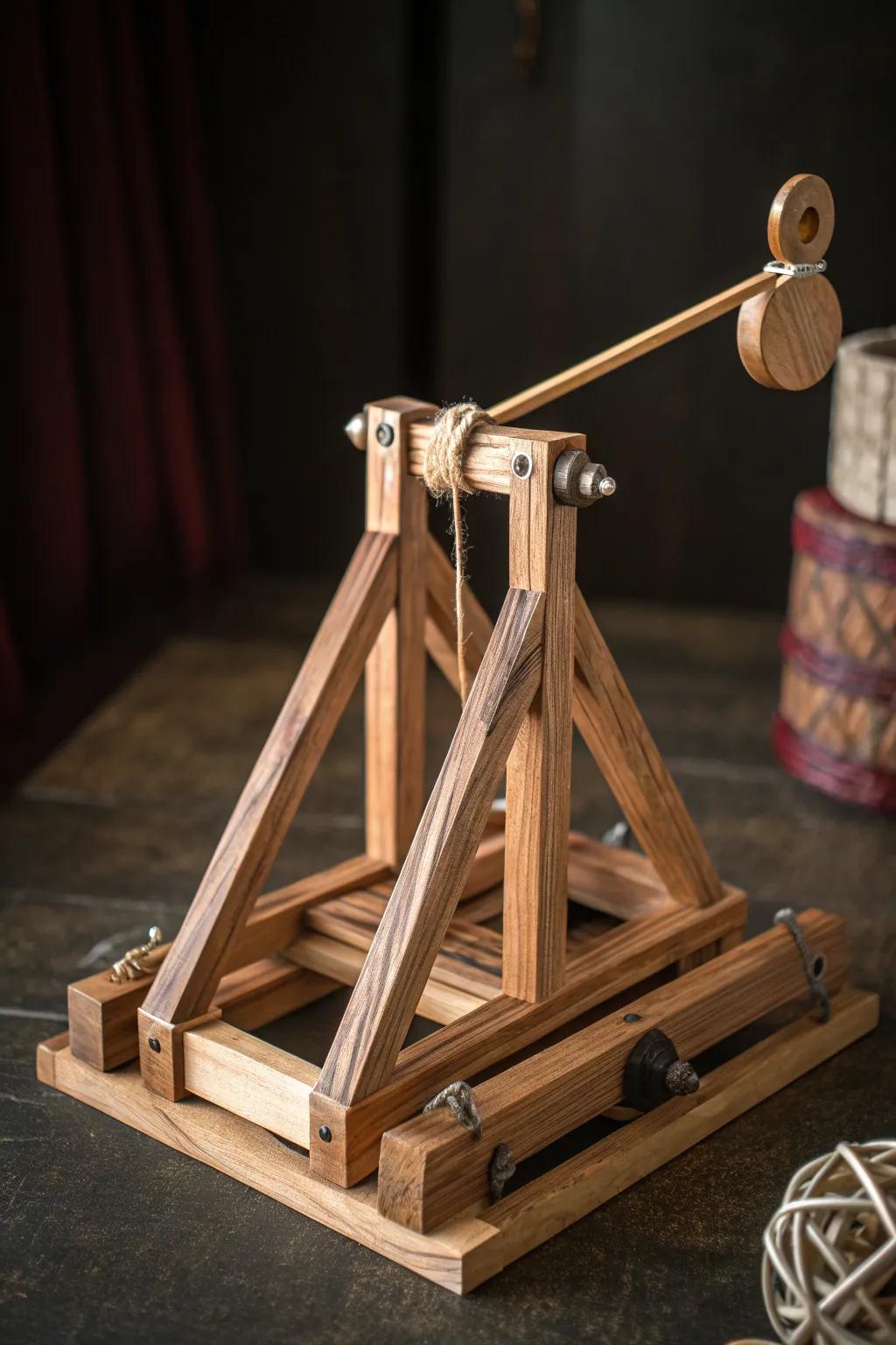 Master the Art of Launch: Experience the Strength and Beauty of the Triangle Frame Catapult.