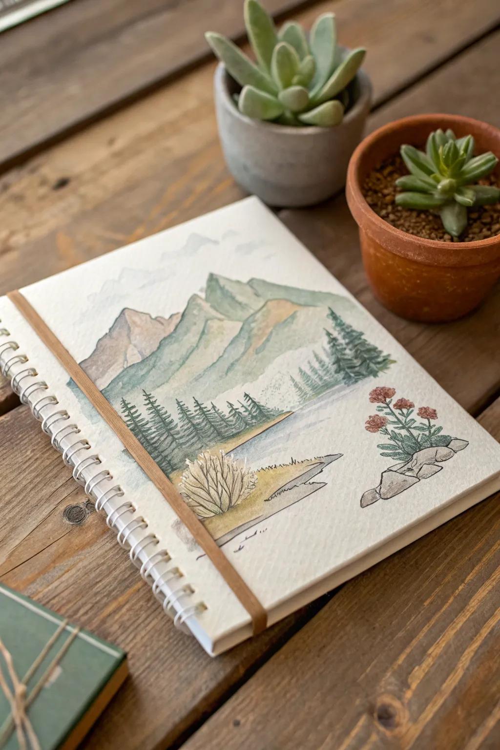 Capture serenity with nature-inspired notebook covers that bring the tranquility of the outdoors to your daily life.