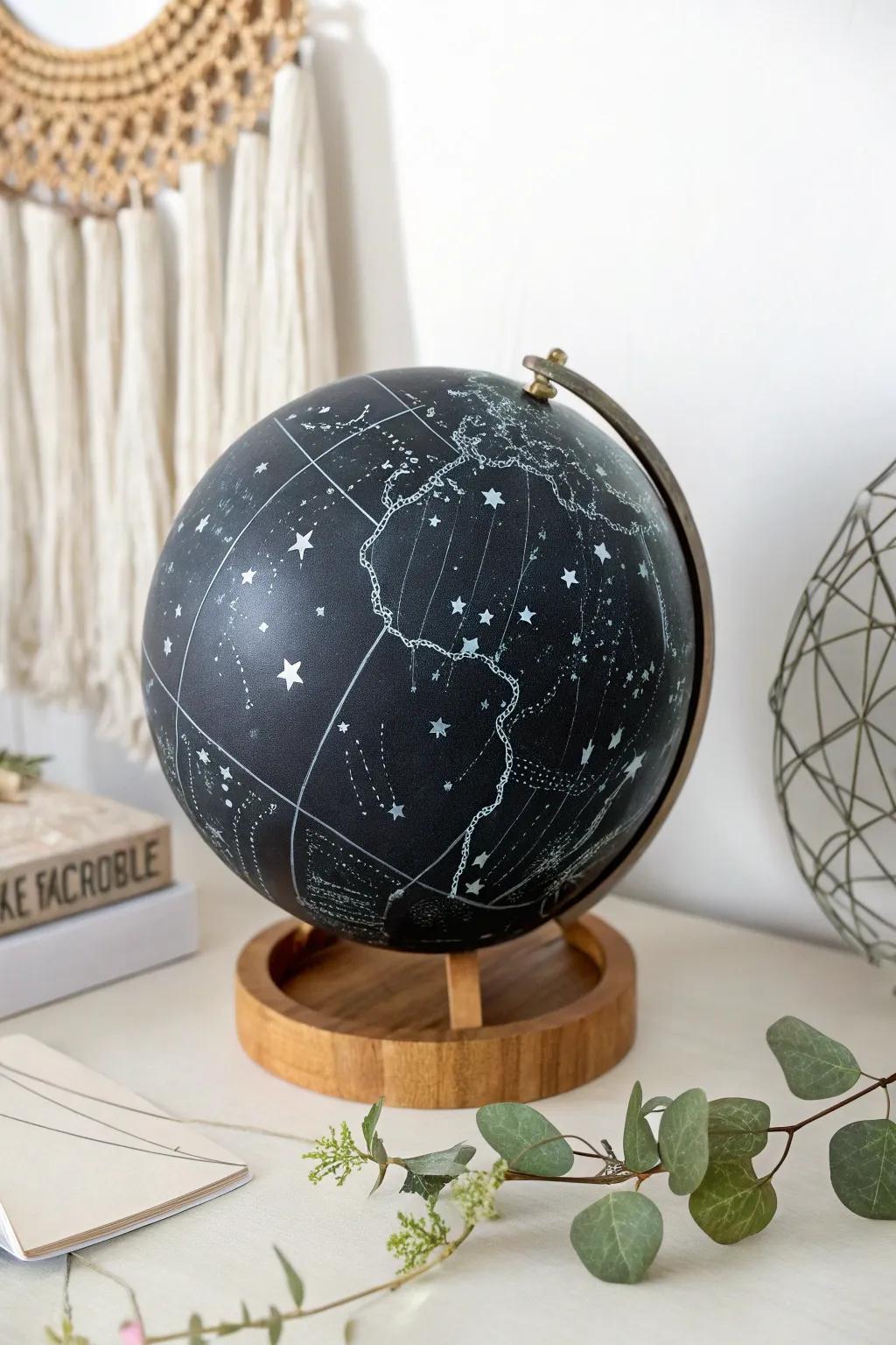 Illuminate your space with a handcrafted constellation globe, guiding you to the stars with minimalist elegance.