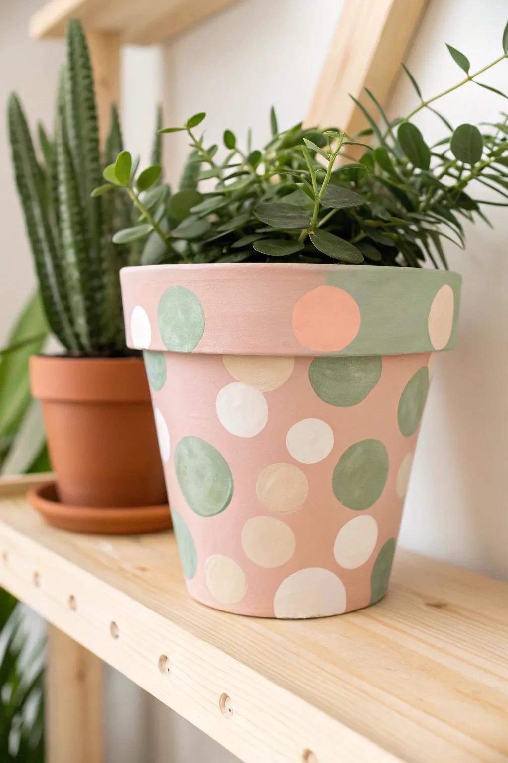 Add a playful touch of nostalgia to your space with retro polka dots!